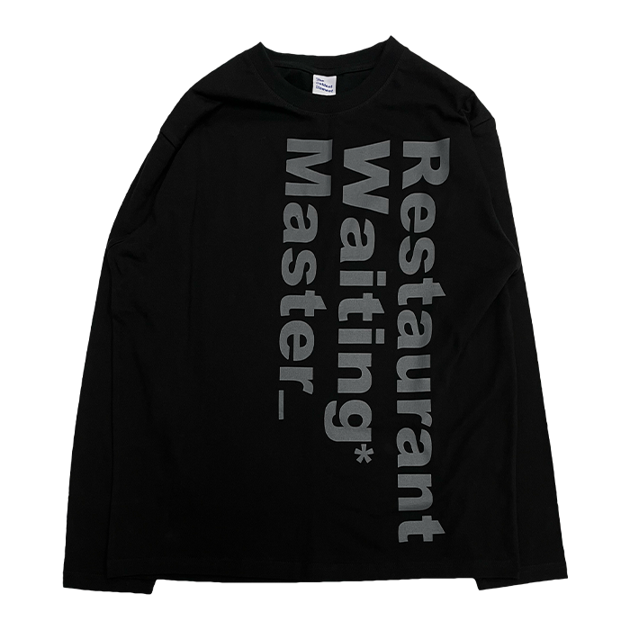 TCM black restaurant long sleeve tee minimalist...