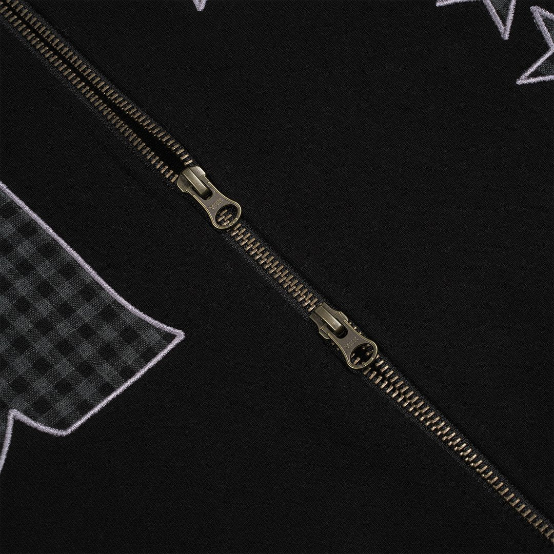 TCM at hooded zip-up (black)