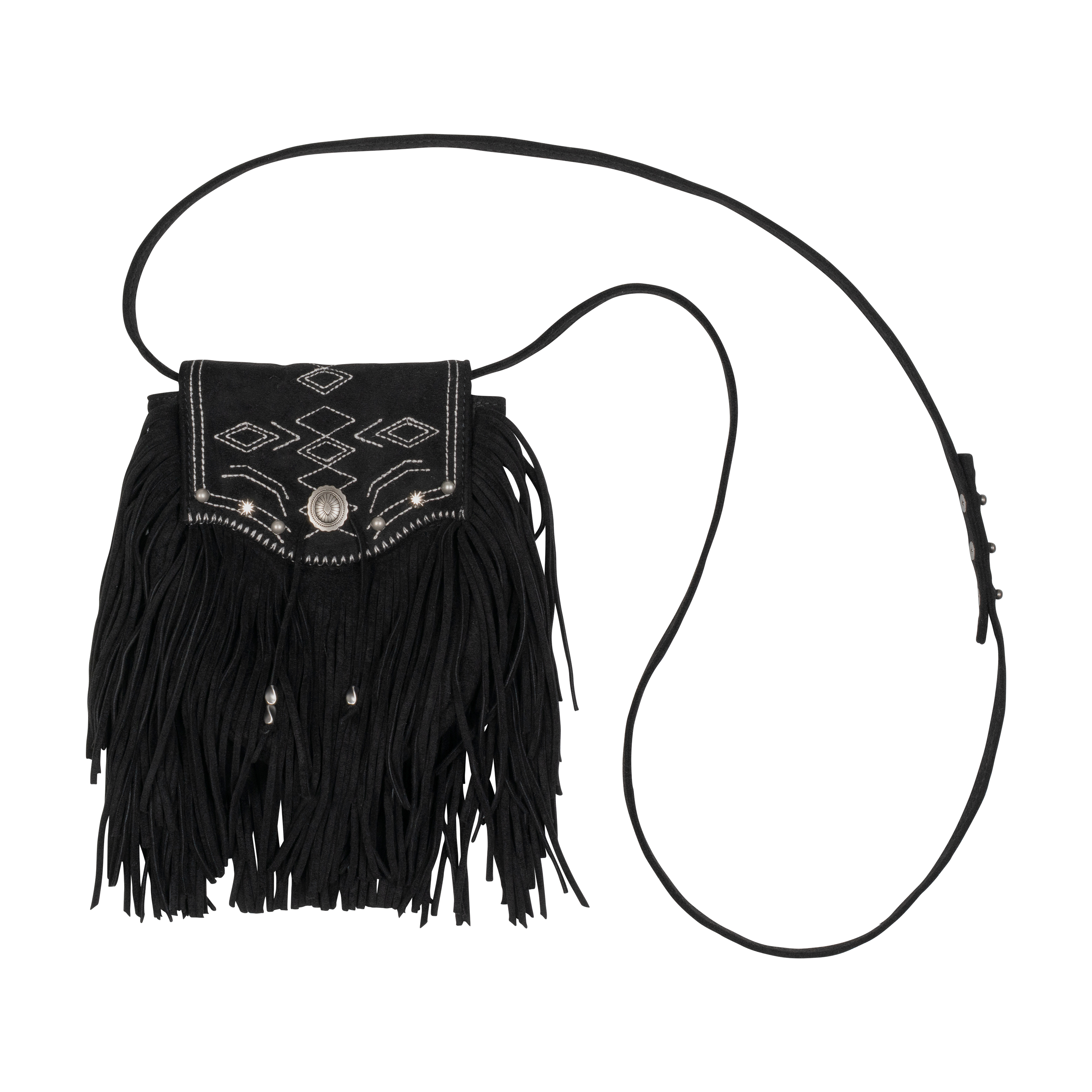 TCM fringe mini bag (black)