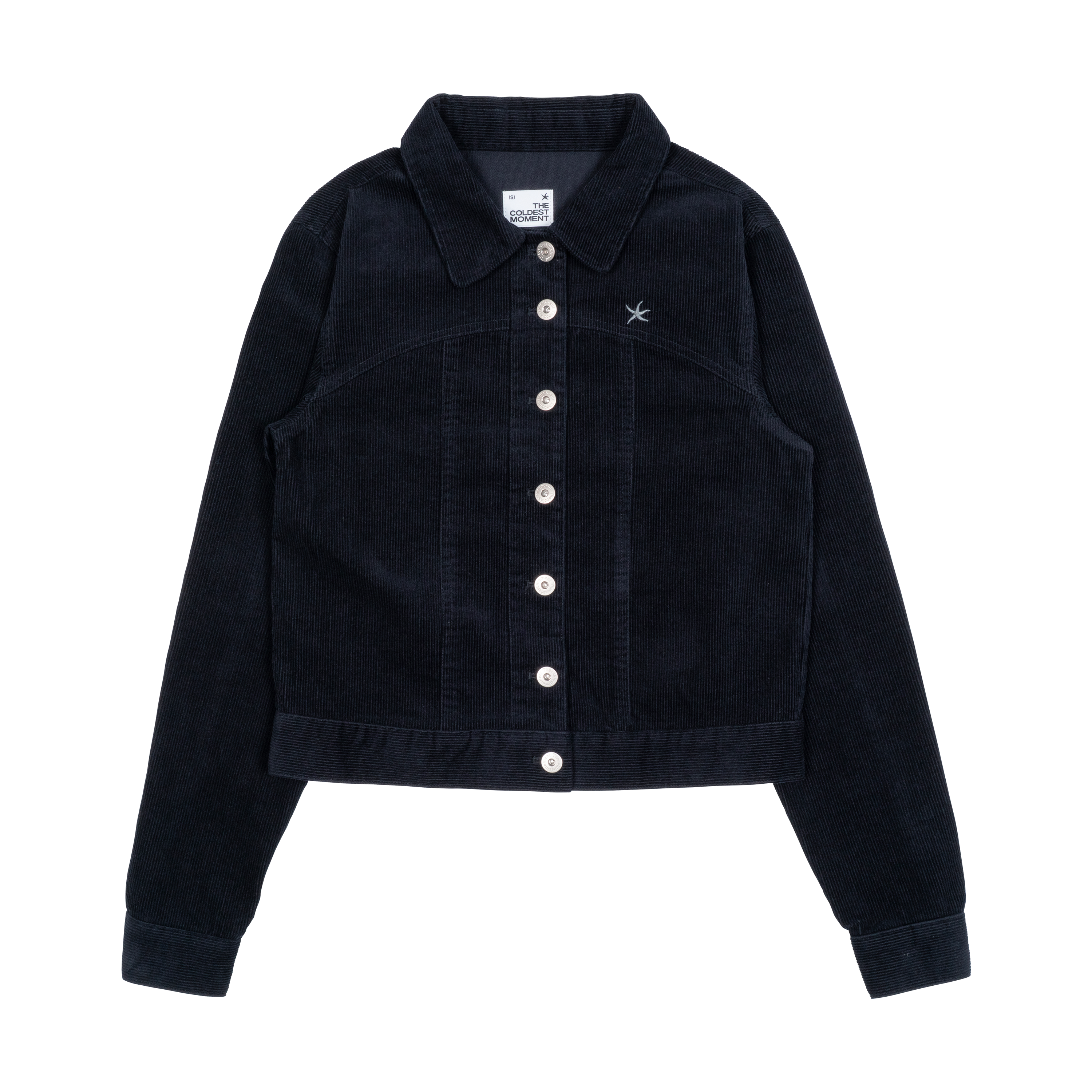 (w) TCM mini logo work jacket (navy)