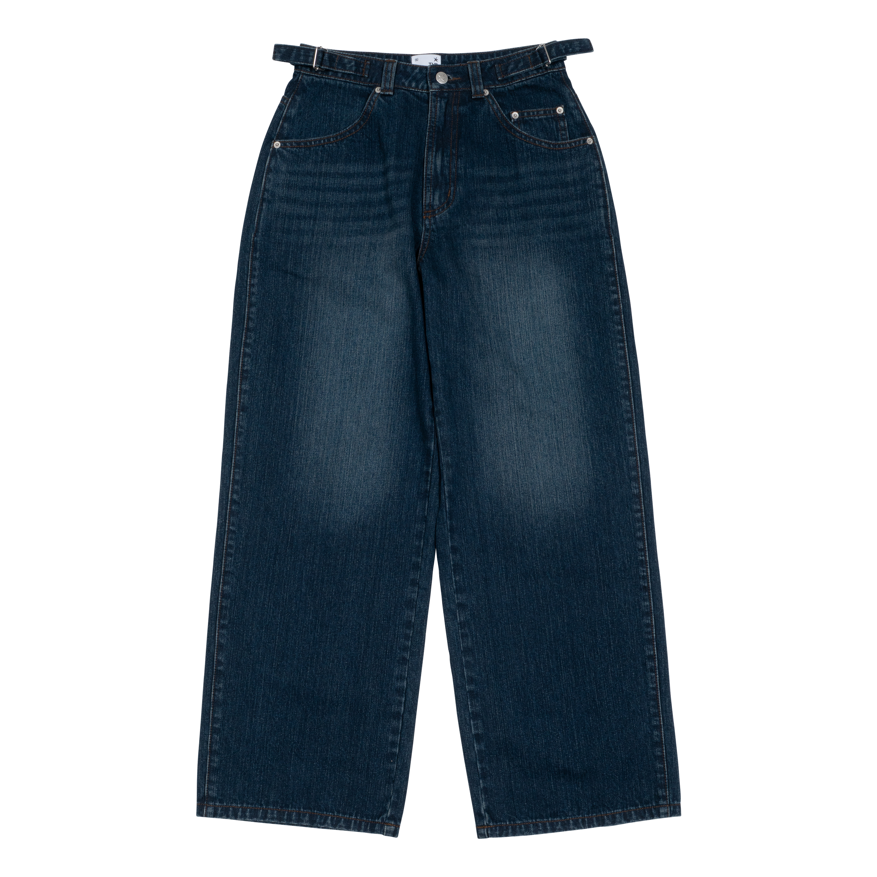 TCM washed denim pants (blue)