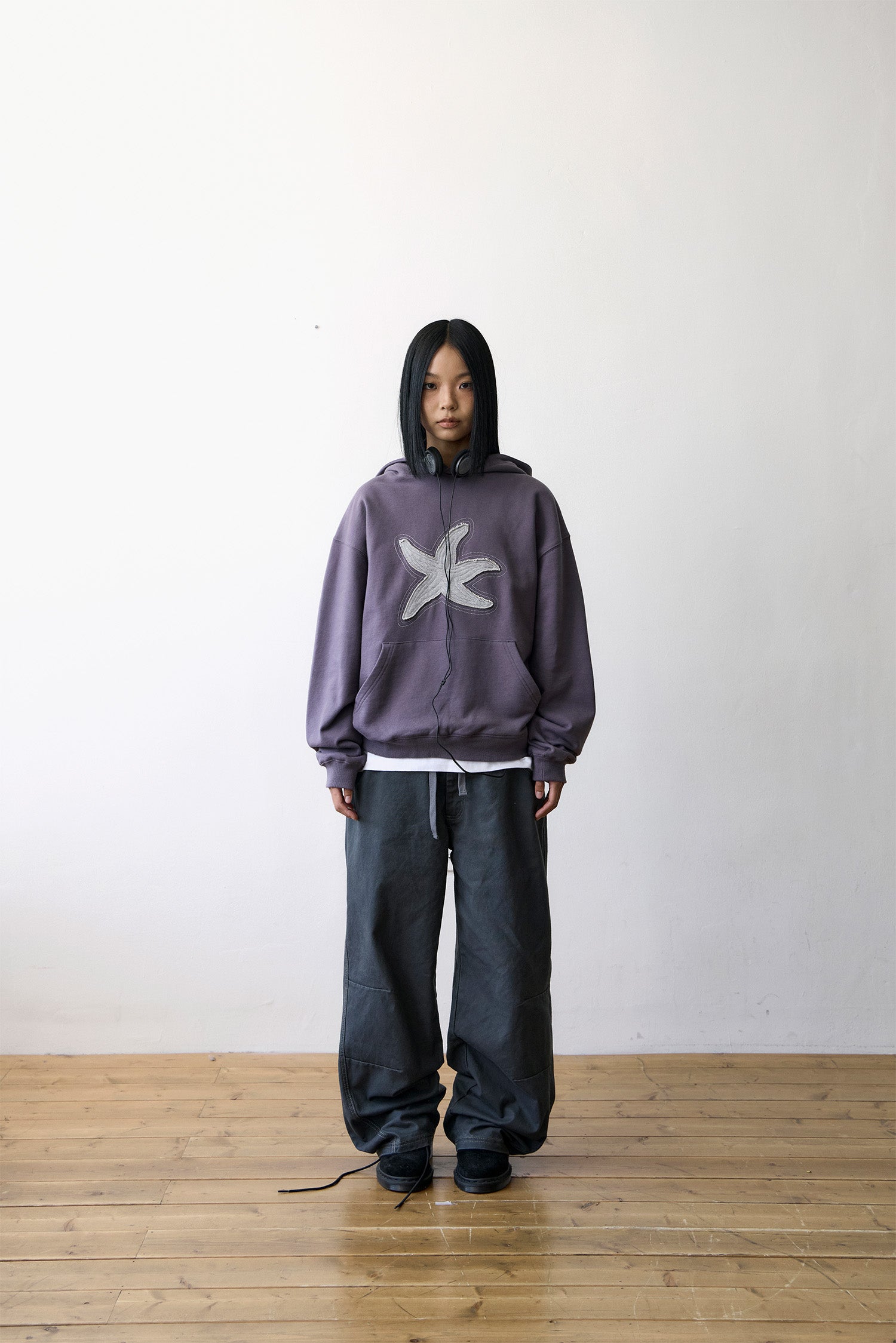 TCM trunk layered pants (charcoal)