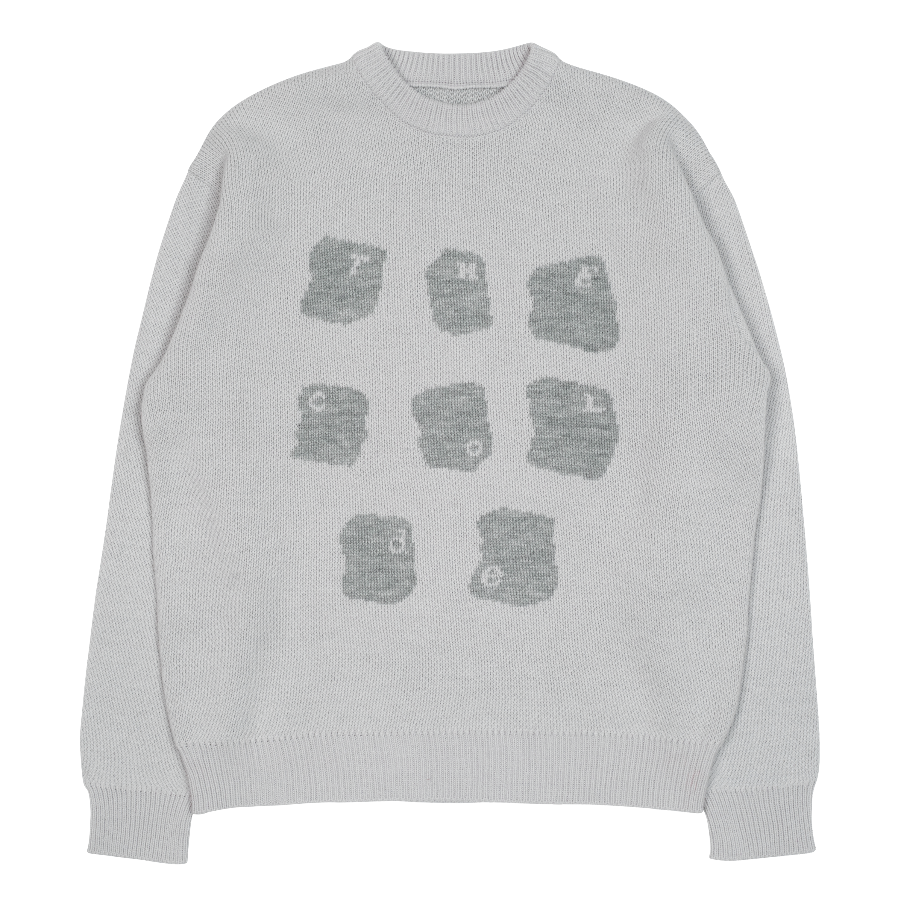 TCM typing logo knit (grey)