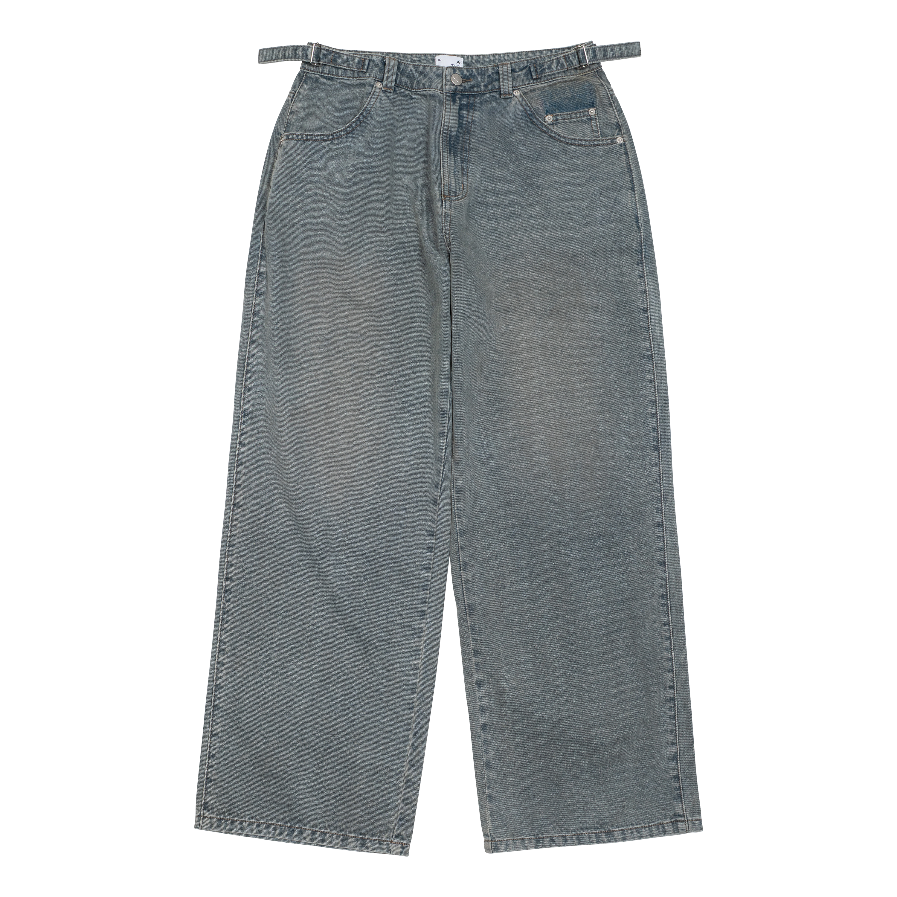 TCM washed denim pants (sky blue)