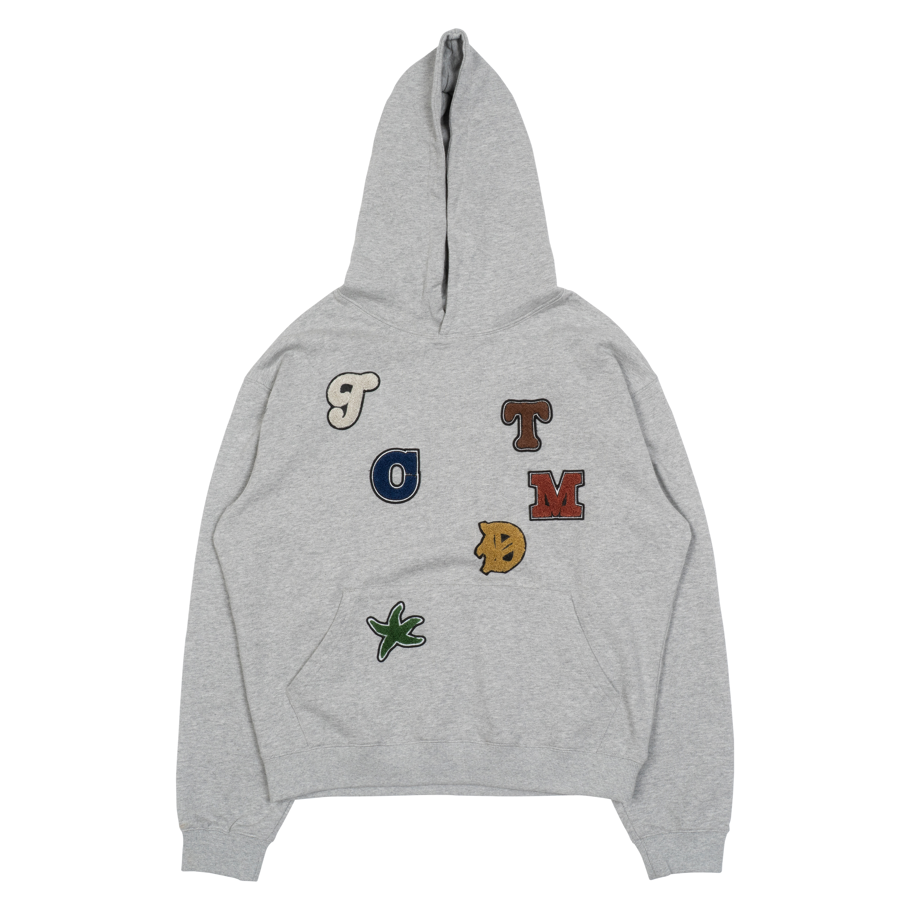 TCM rainbow hoodie (grey)