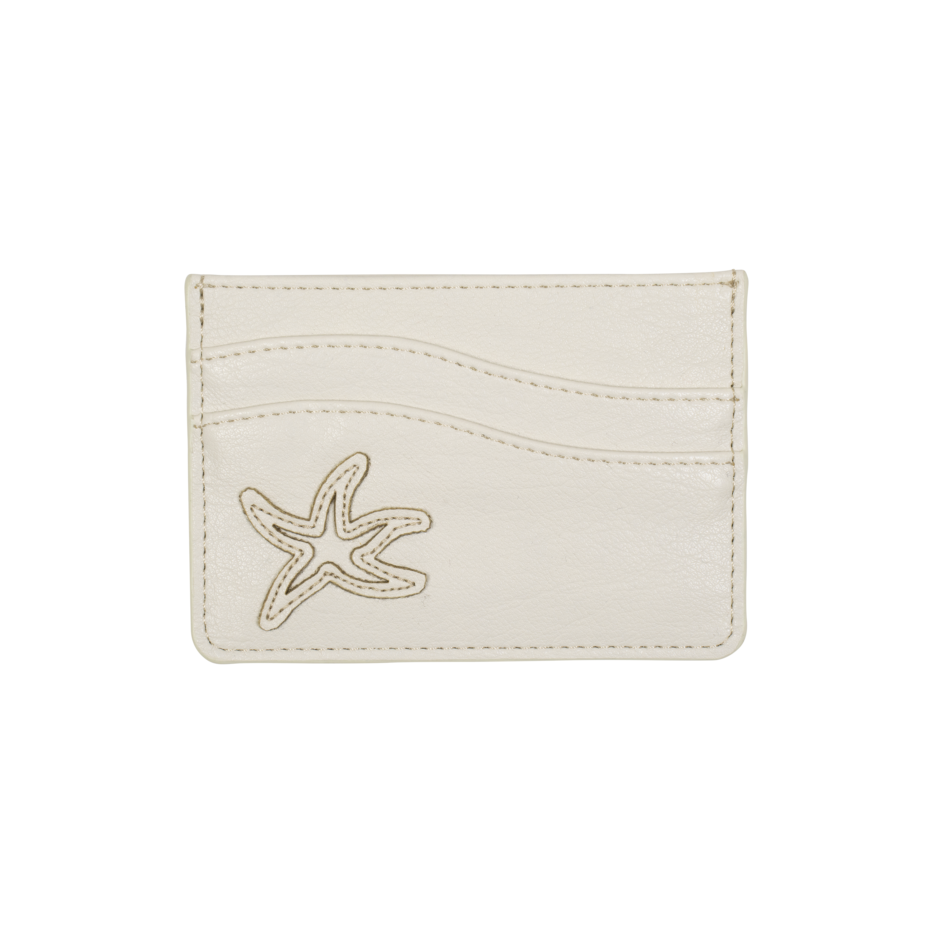 TCM starfish stitch card wallet (ivory)