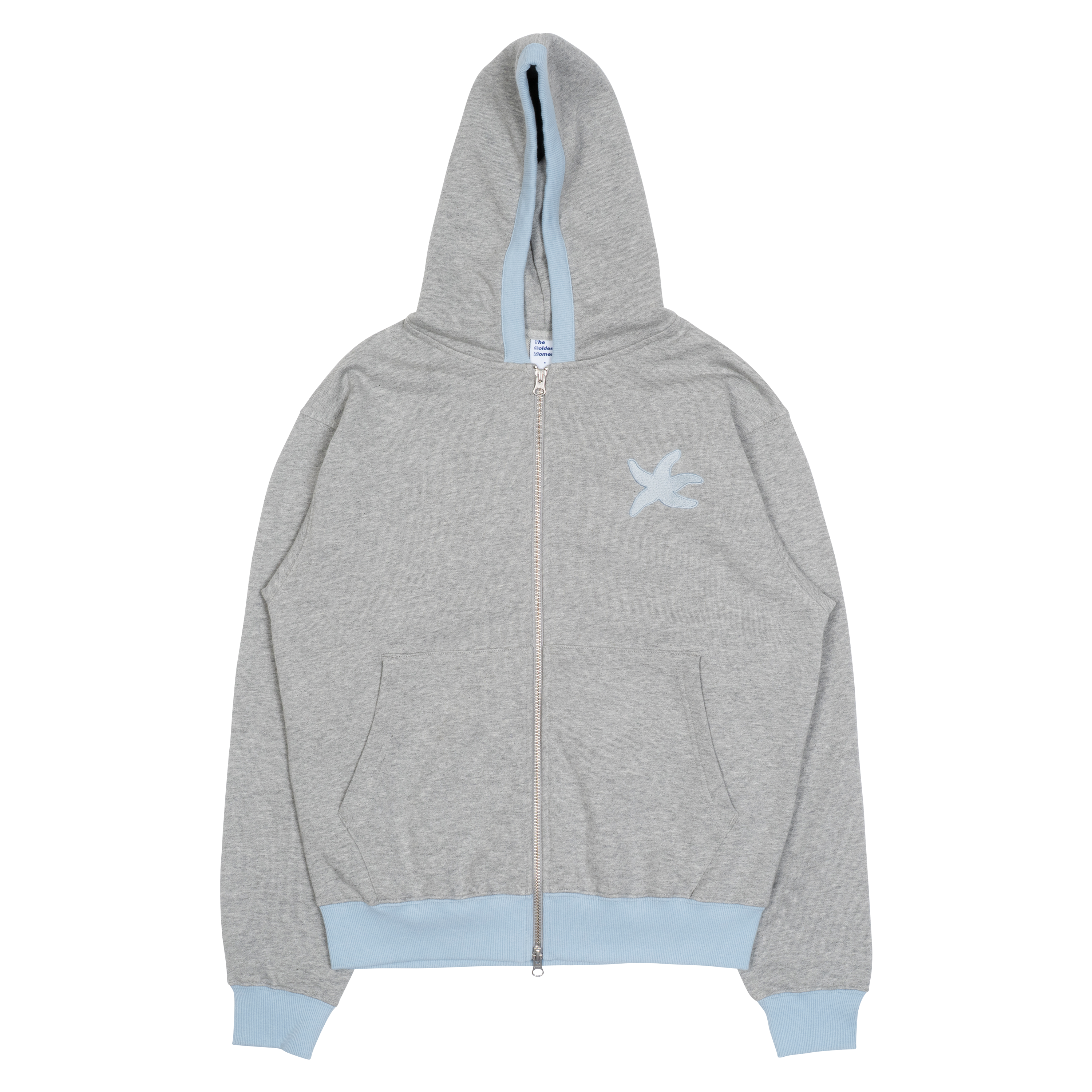 TCM line hooded zip-up (sky blue)