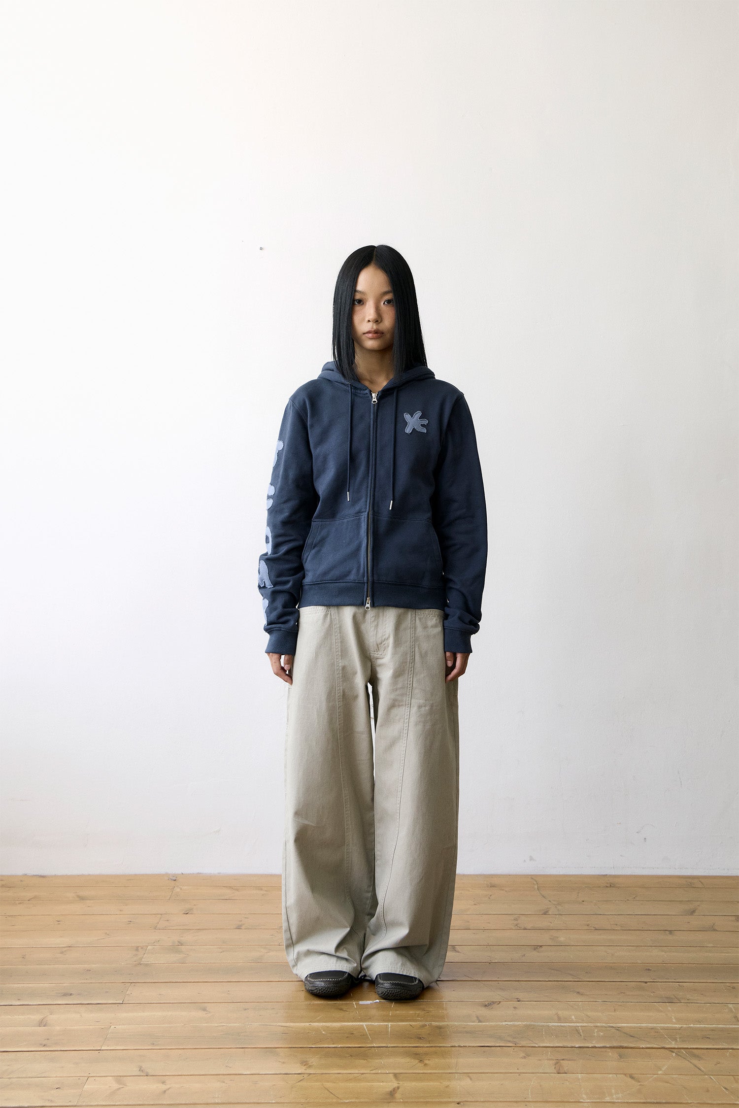 TCM stitch cargo pants (beige grey)