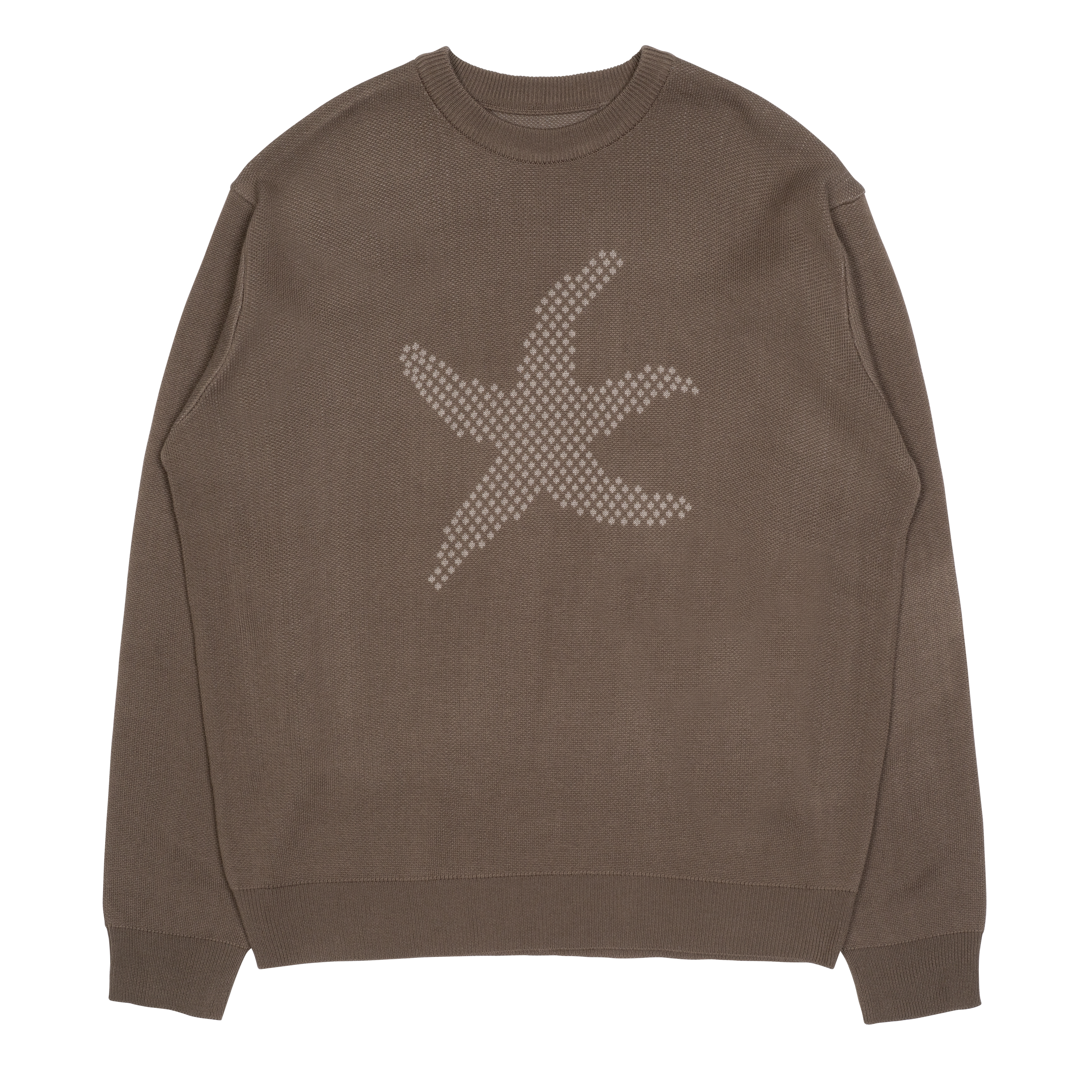 TCM starfish logo knit (brown)