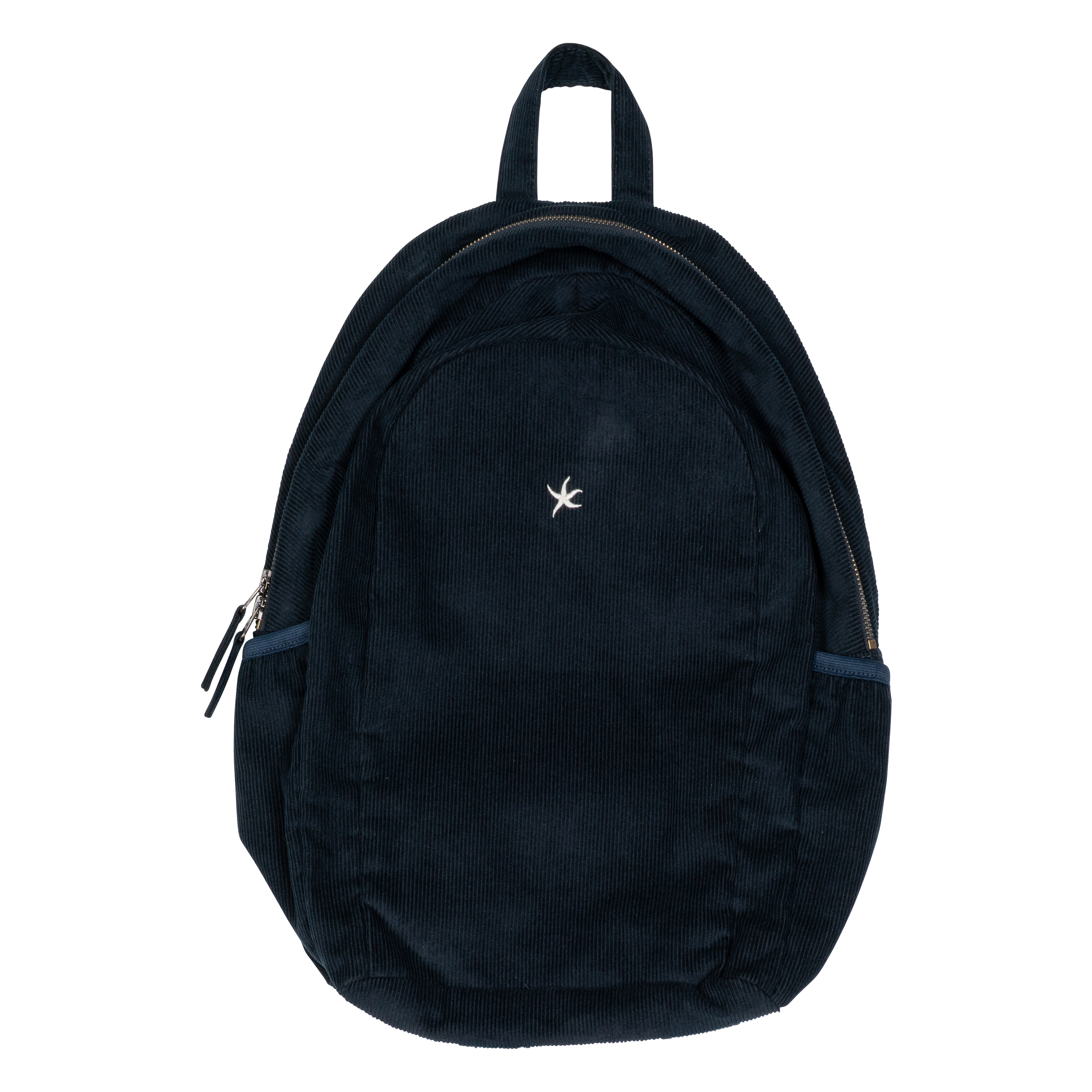 TCM mini logo corduroy backpack (navy)