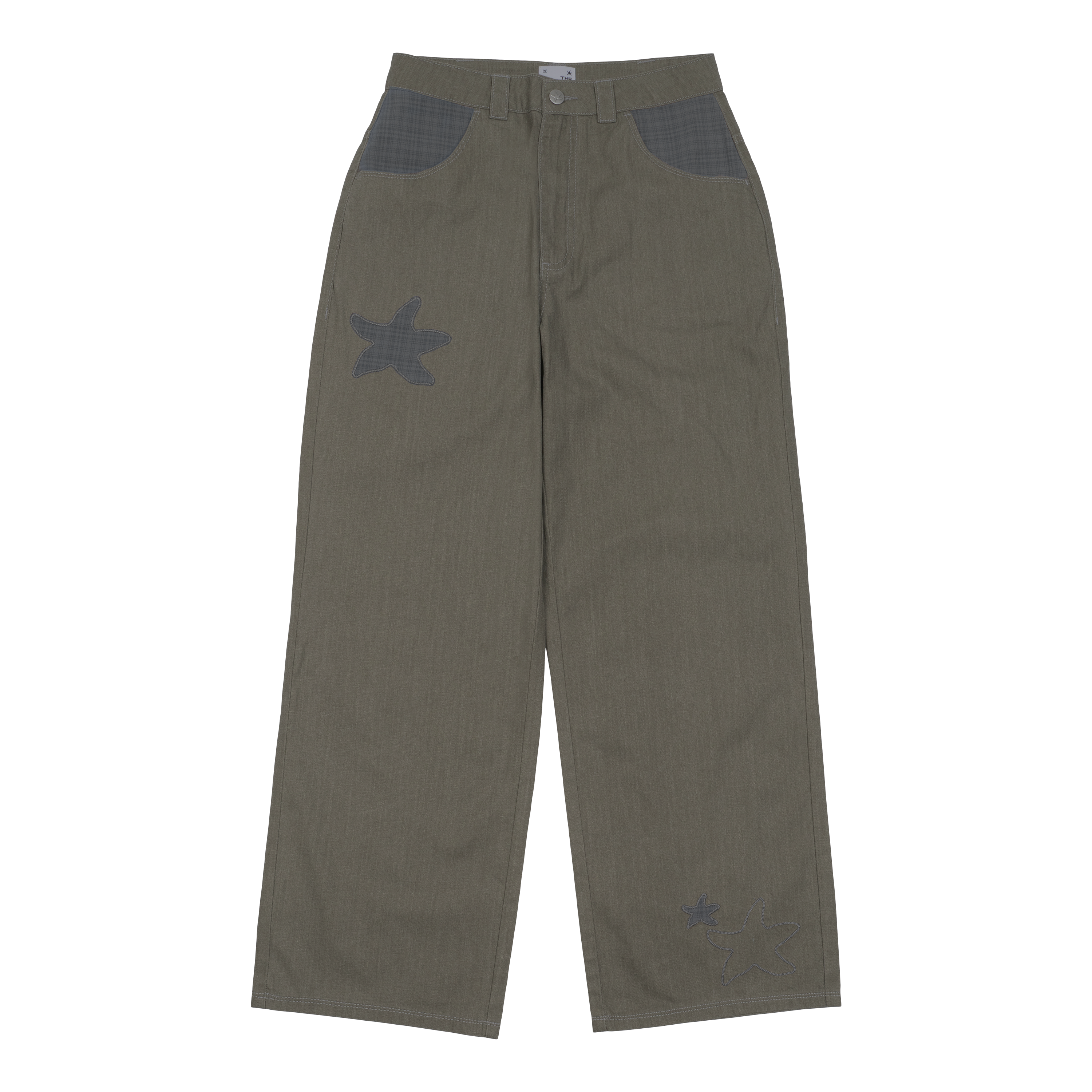 TCM starfish patch pants (khaki beige)