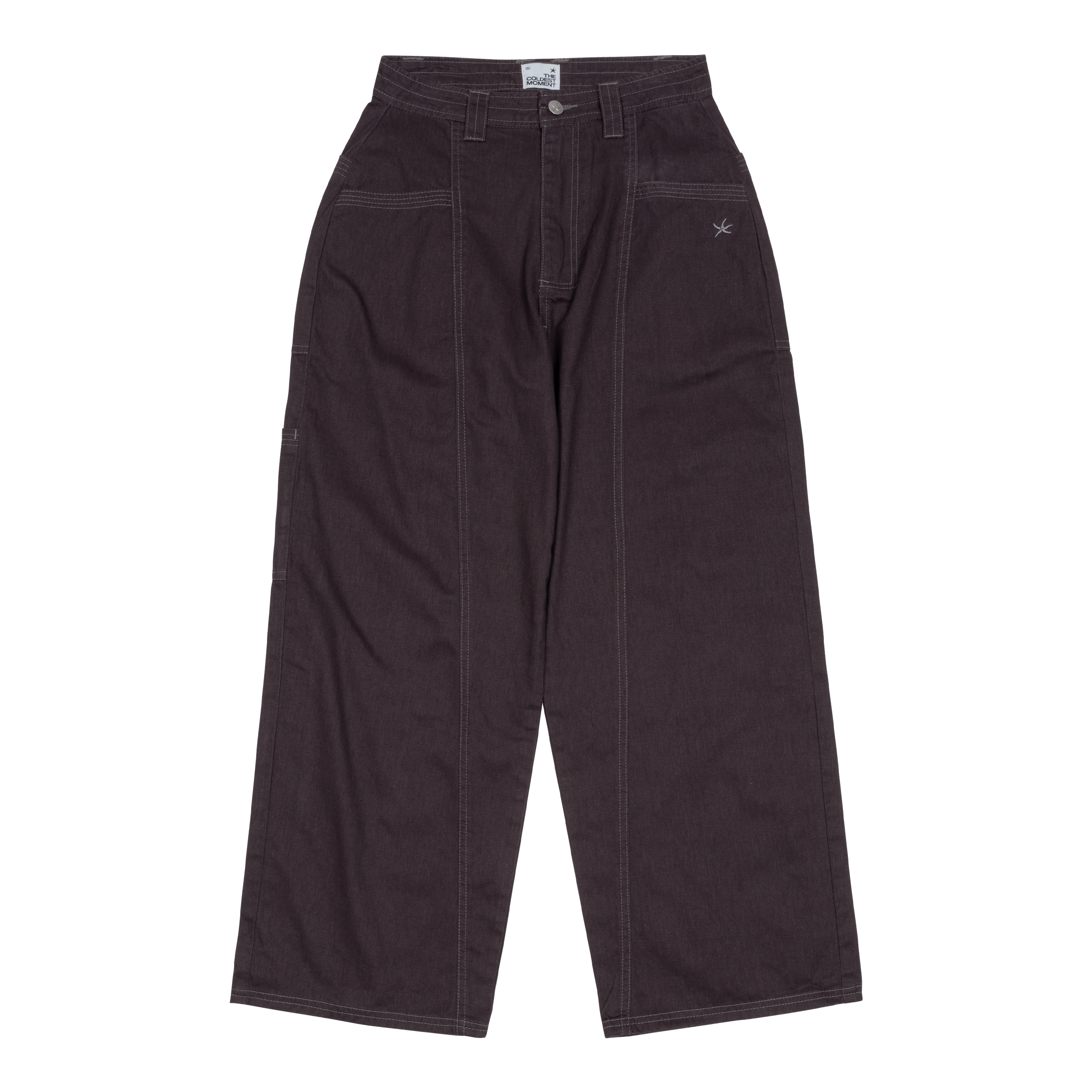 TCM stitch cargo pants (dark purple)