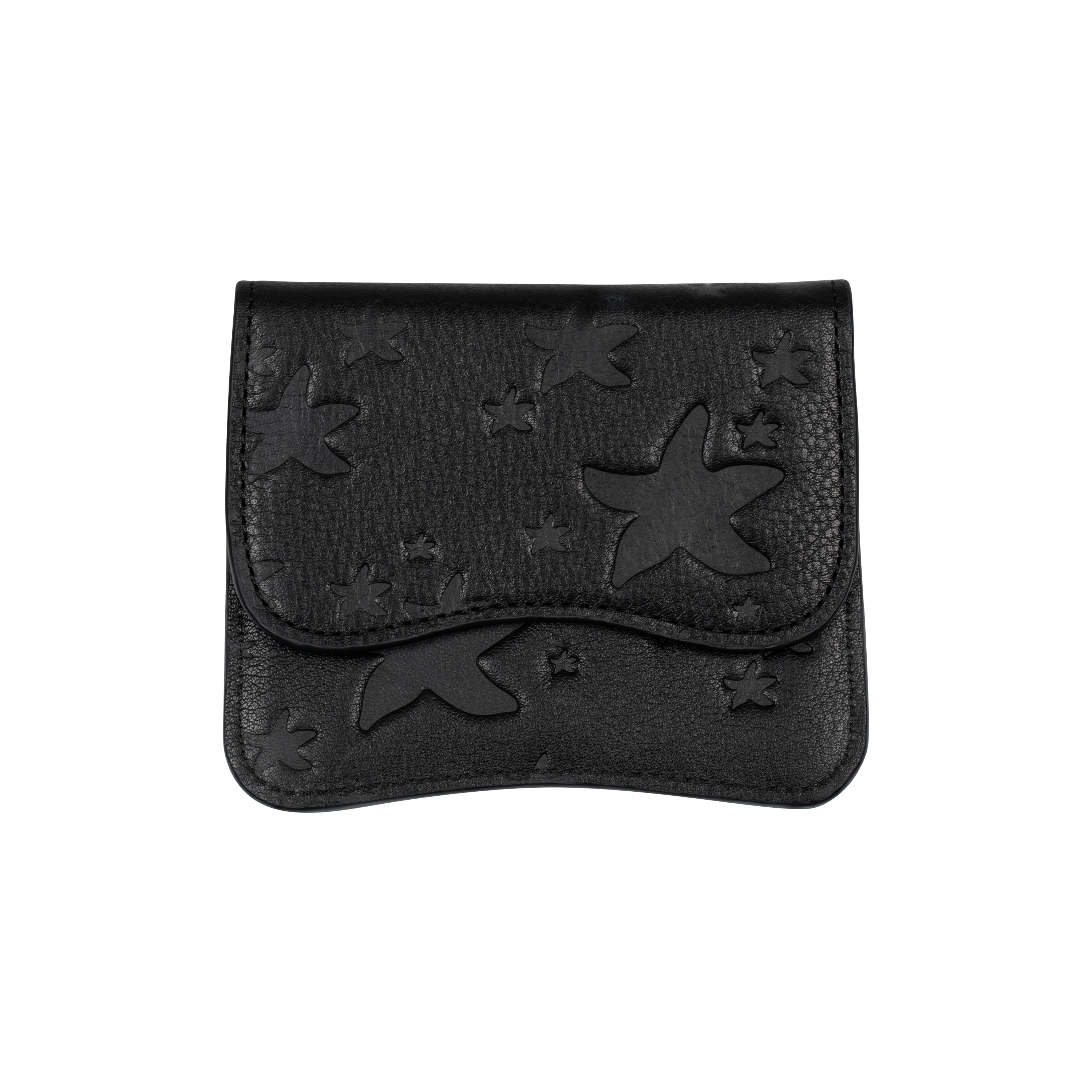 TCM starfish pattern mini pouch (black)