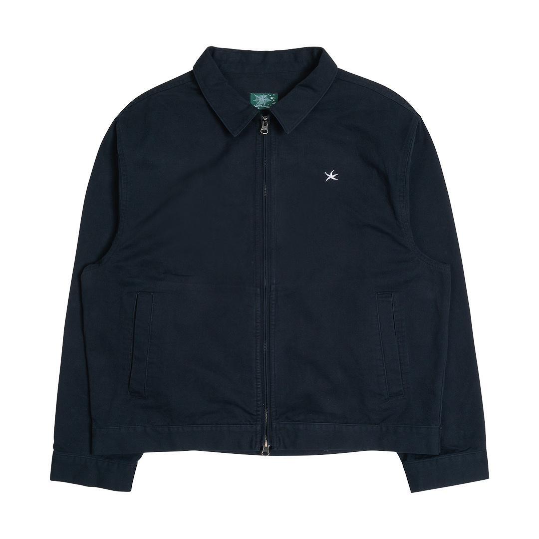 TCM dark navy washed mini logo jacket unisex