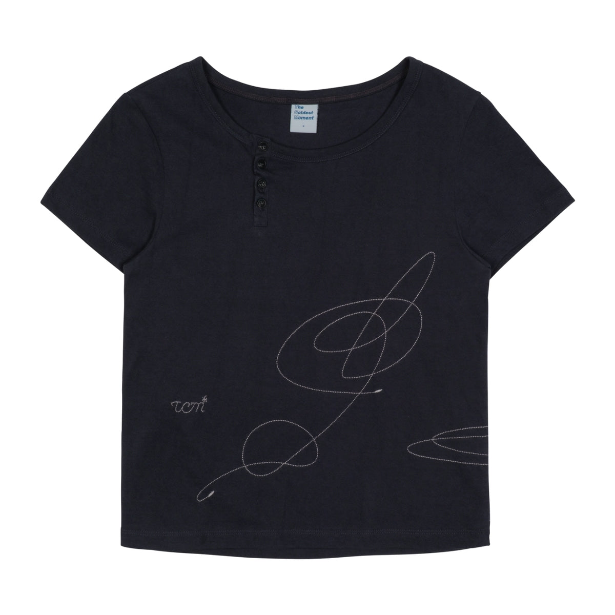 TCM navy stitch side henly neck t-shirt for wom...