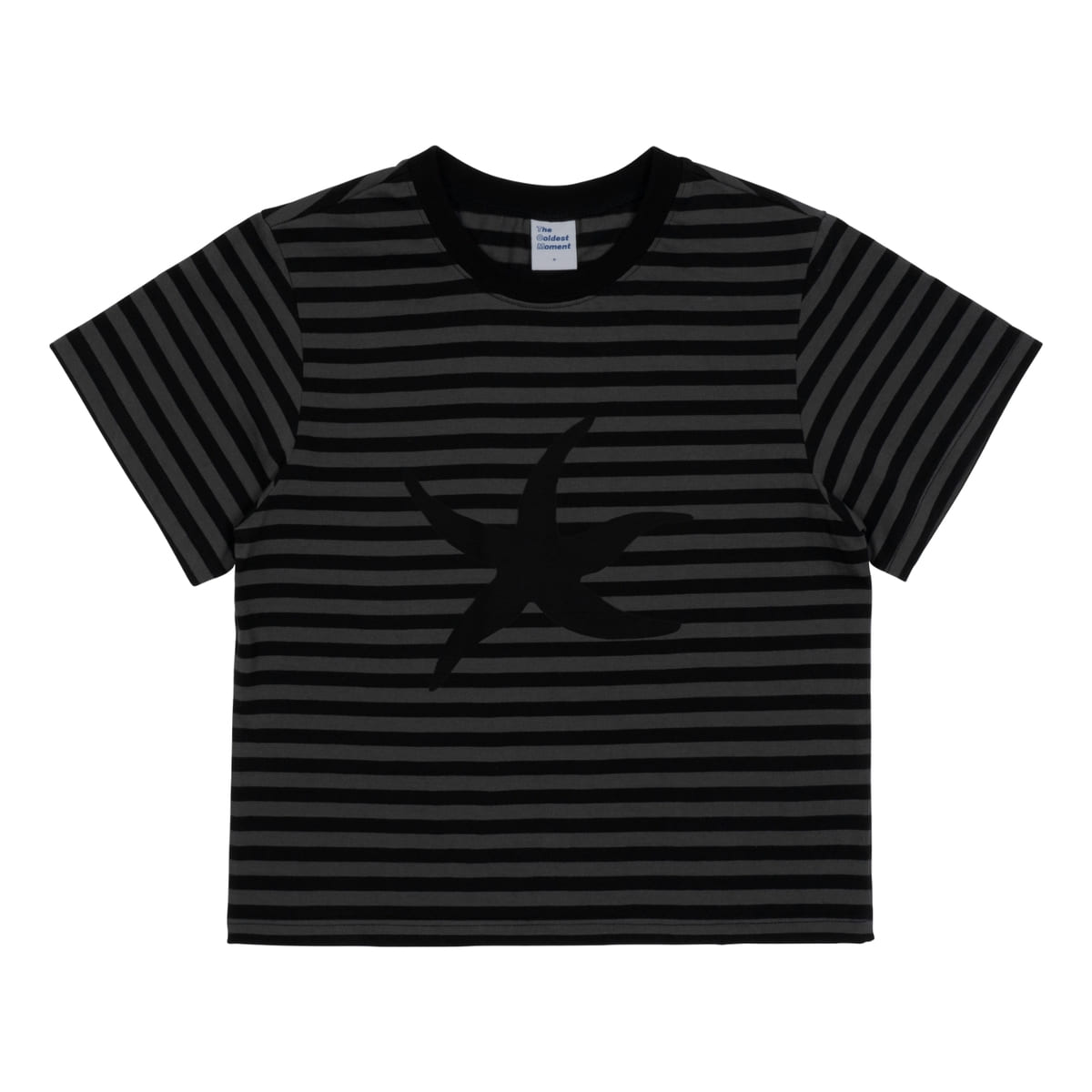 TCM black starfish stripe t-shirt breathable co...
