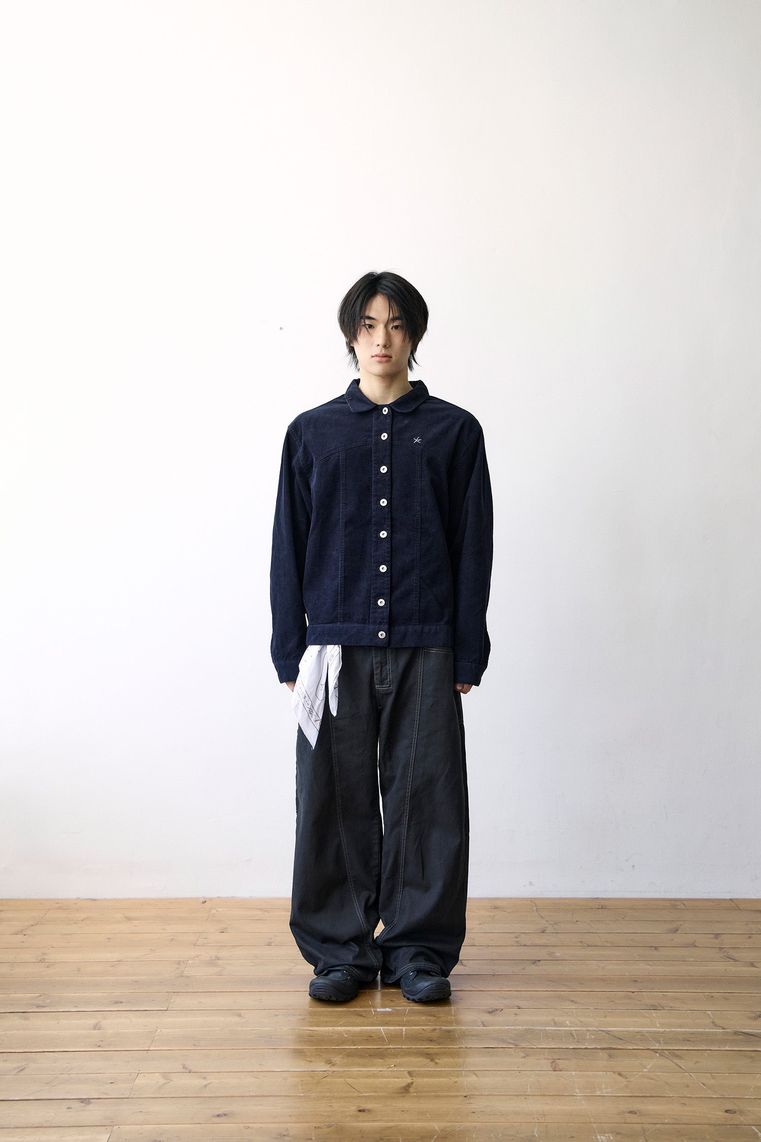 TCM mini logo work jacket (navy)