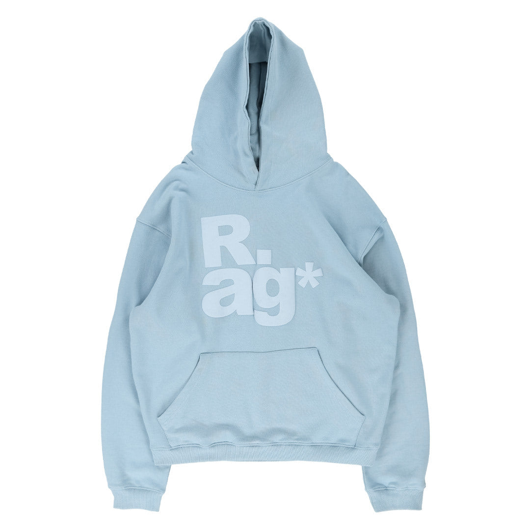 TCM sky blue rag hoodie minimalist unisex comfort