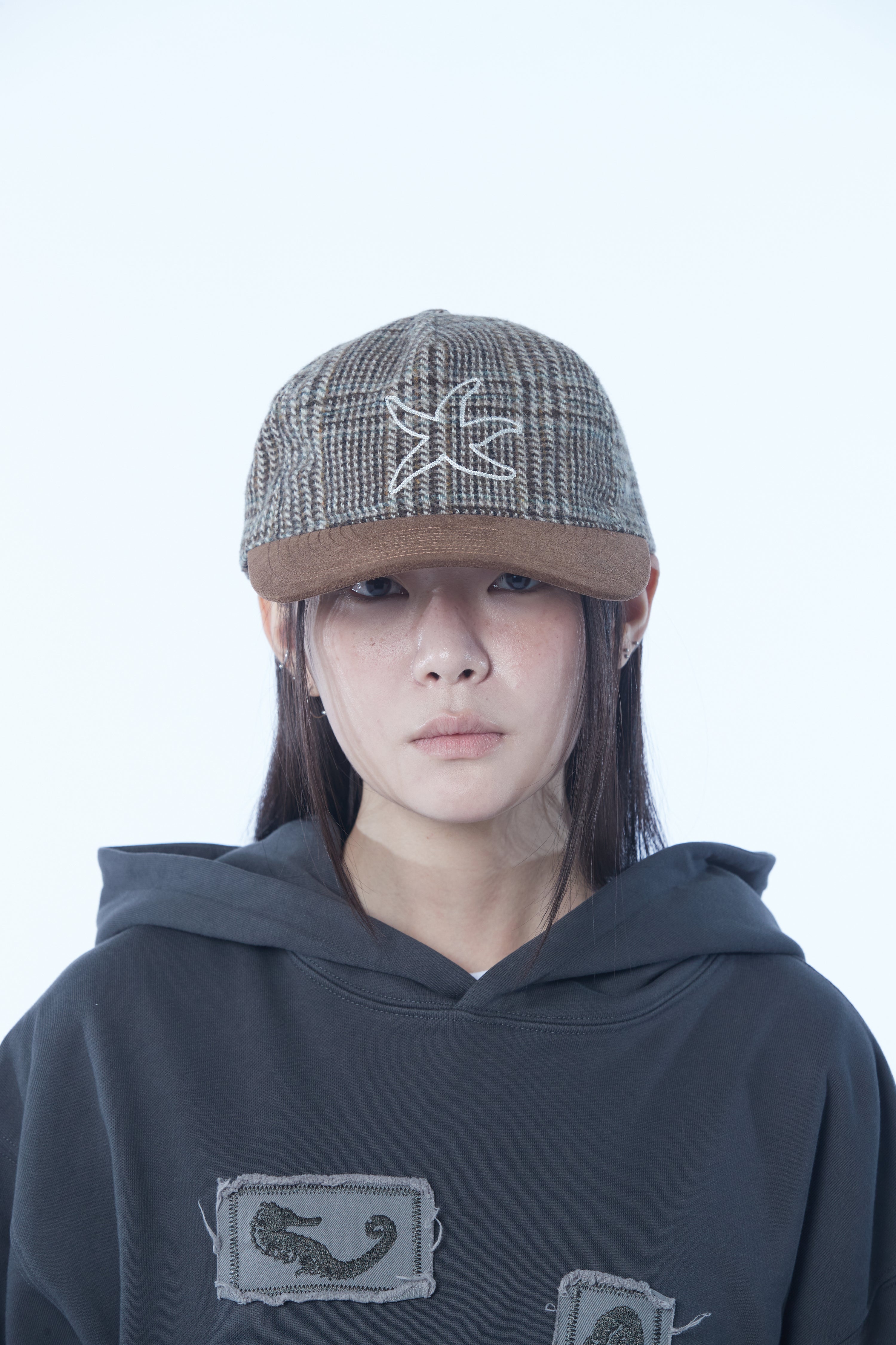 TCM knit logo cap (brown)