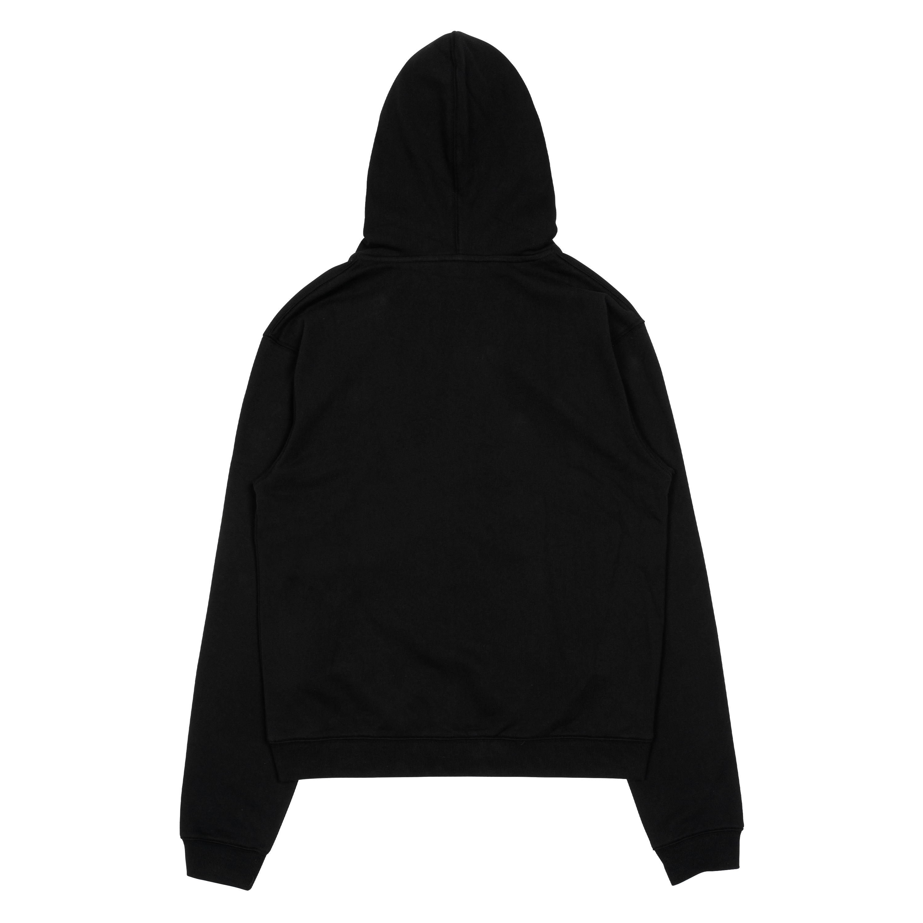 TCM center stitch hooded zip-up (black)