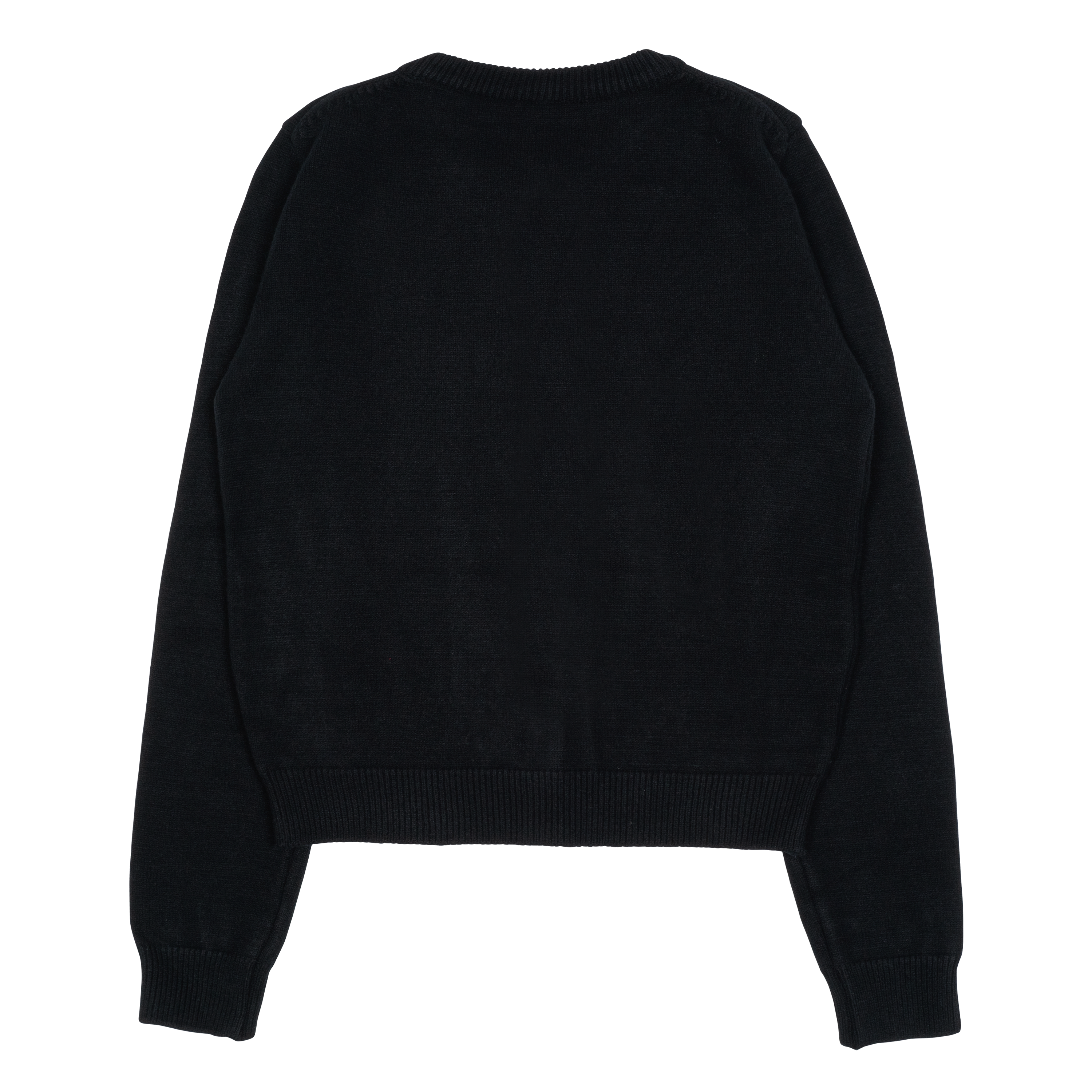 TCM mini logo knit cardigan (black)