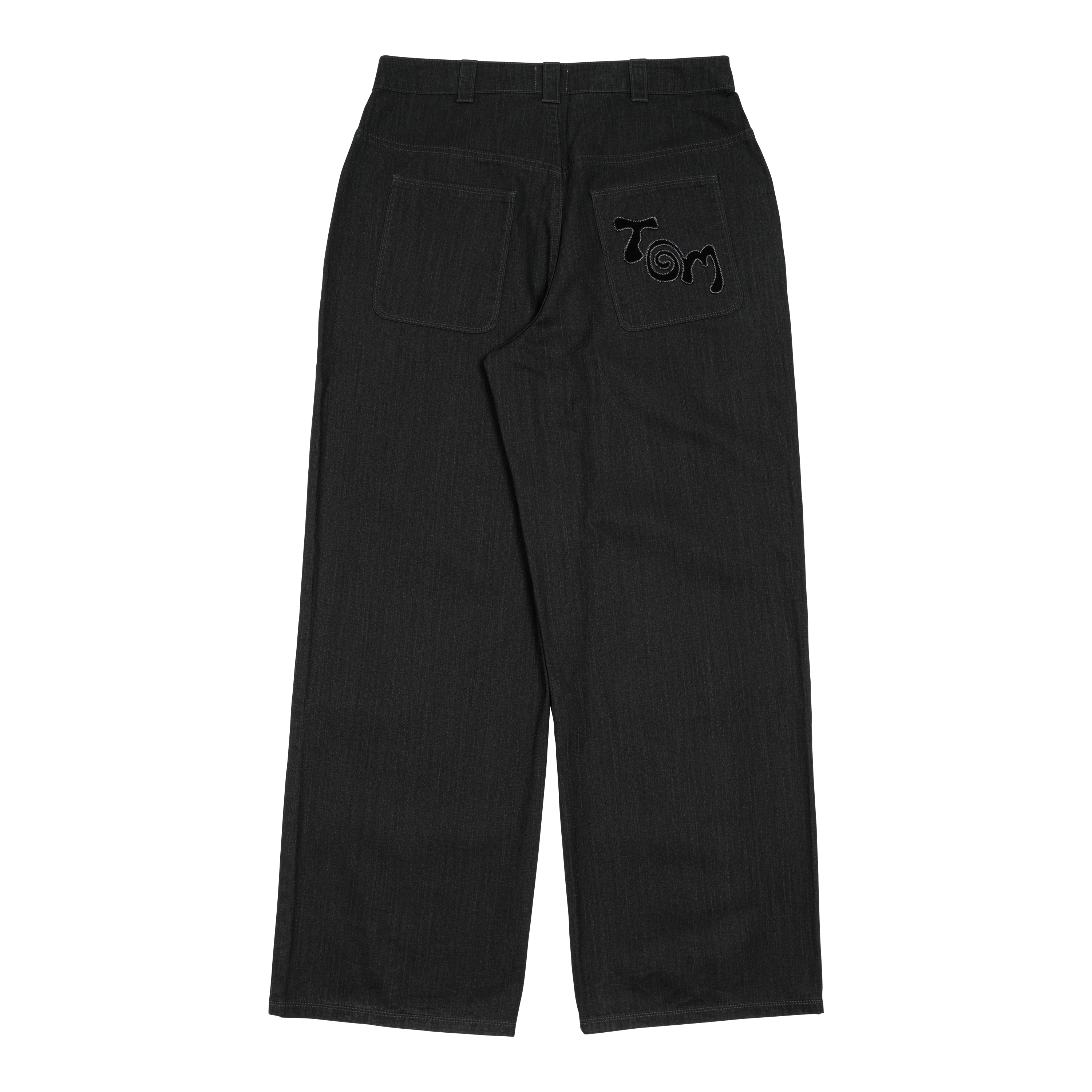 TCM starfish patch pants (charcoal black)