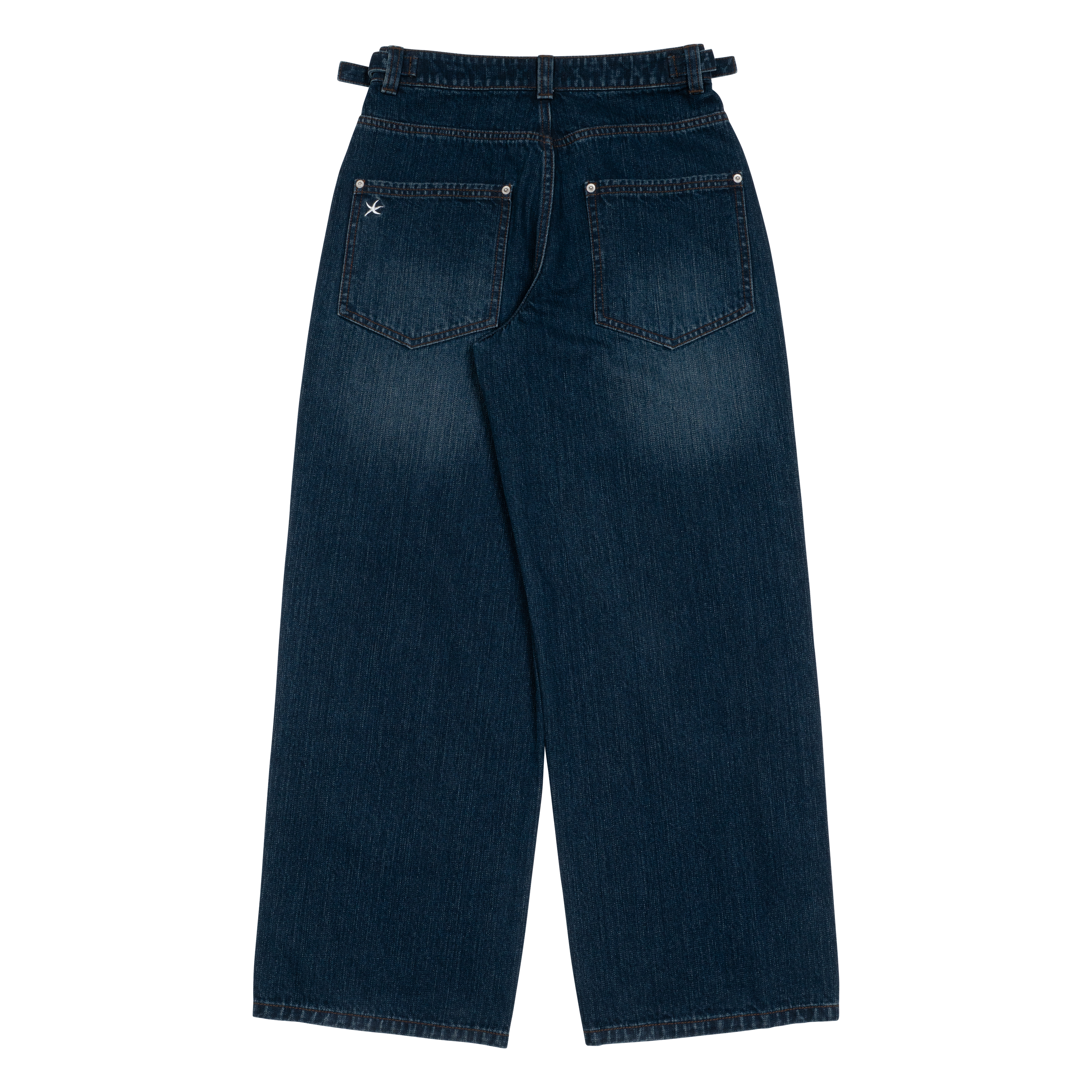TCM washed denim pants (blue)