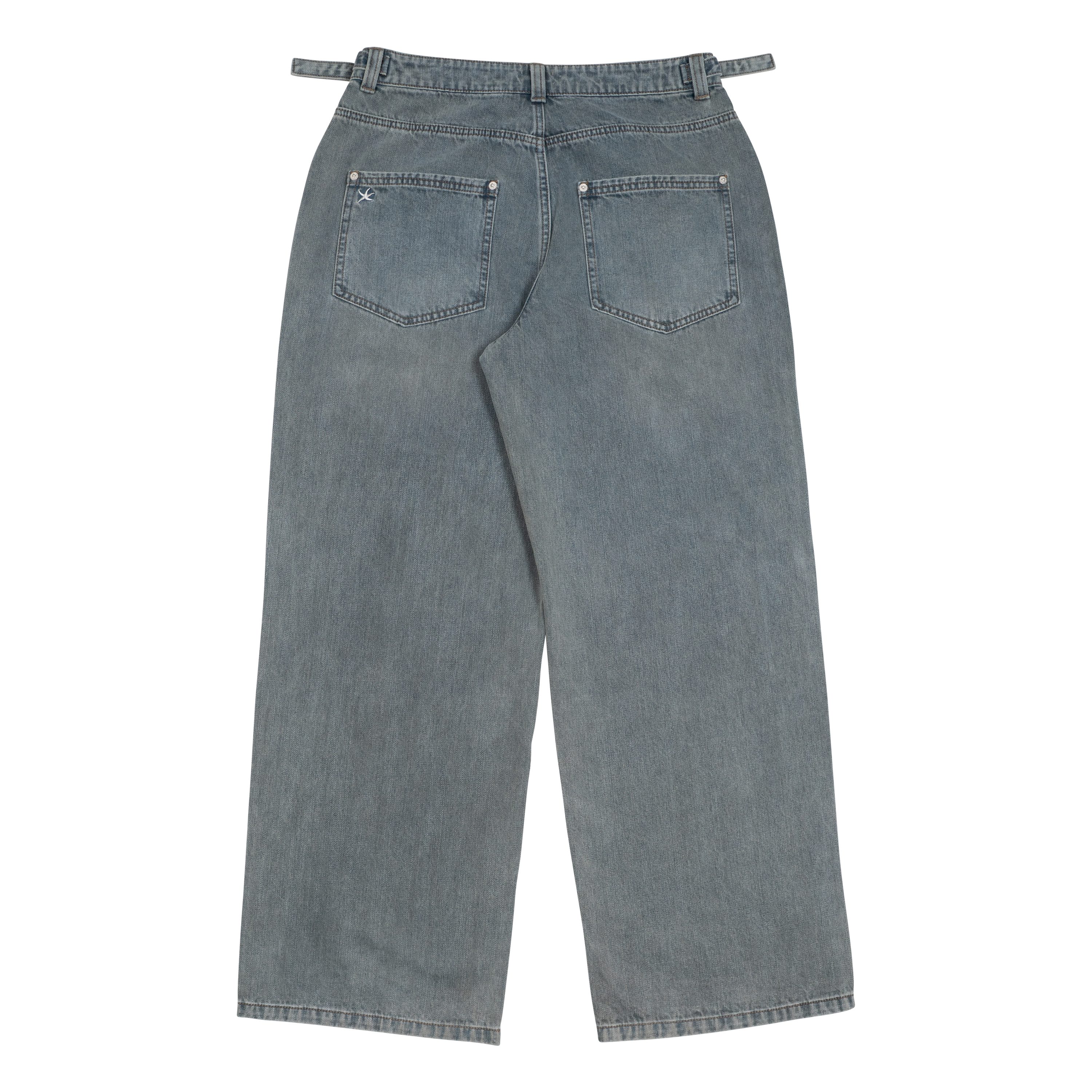 TCM washed denim pants (sky blue)