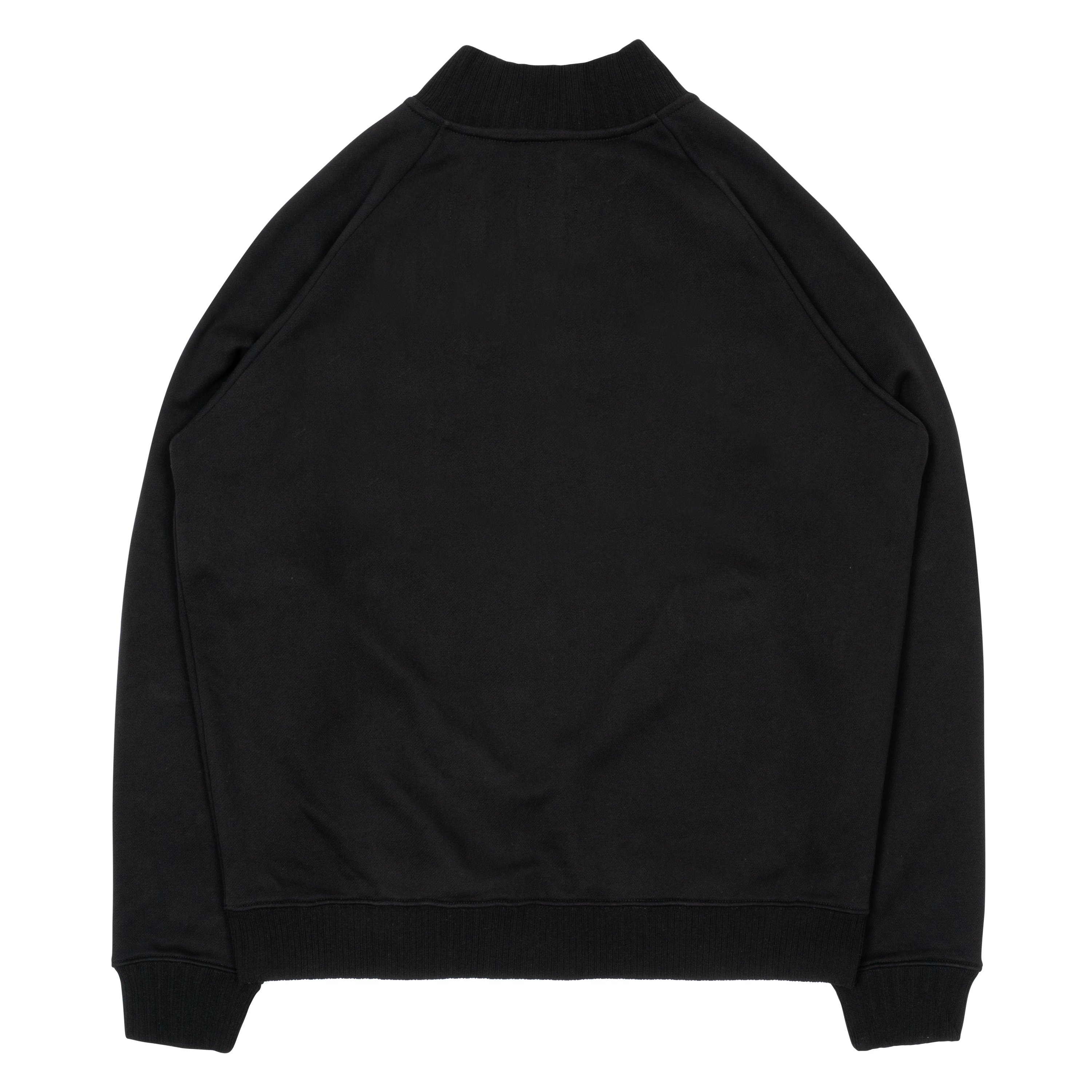 TCM mini logo jersey zip-up (black)