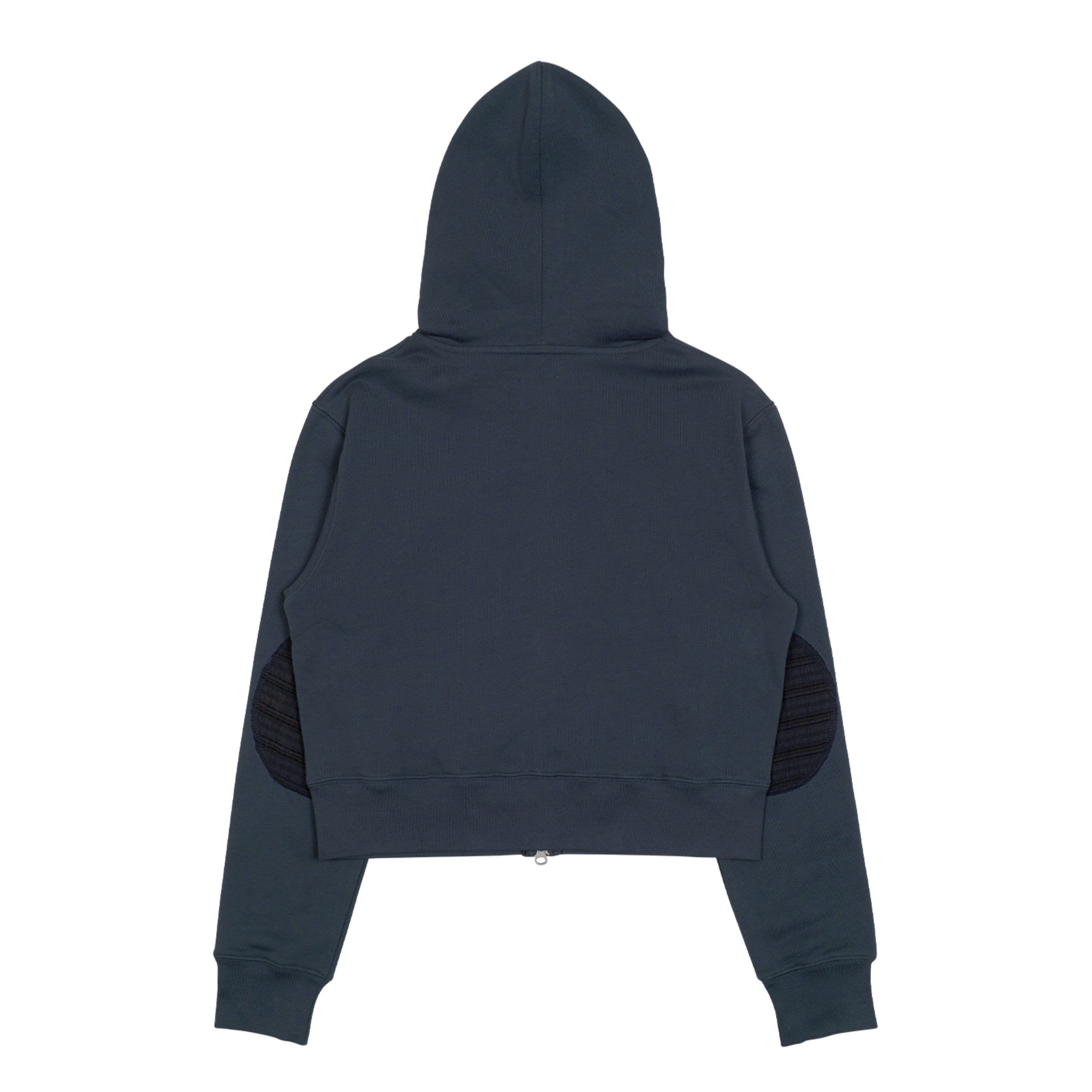 TCM vintage button hooded zip-up (blue)