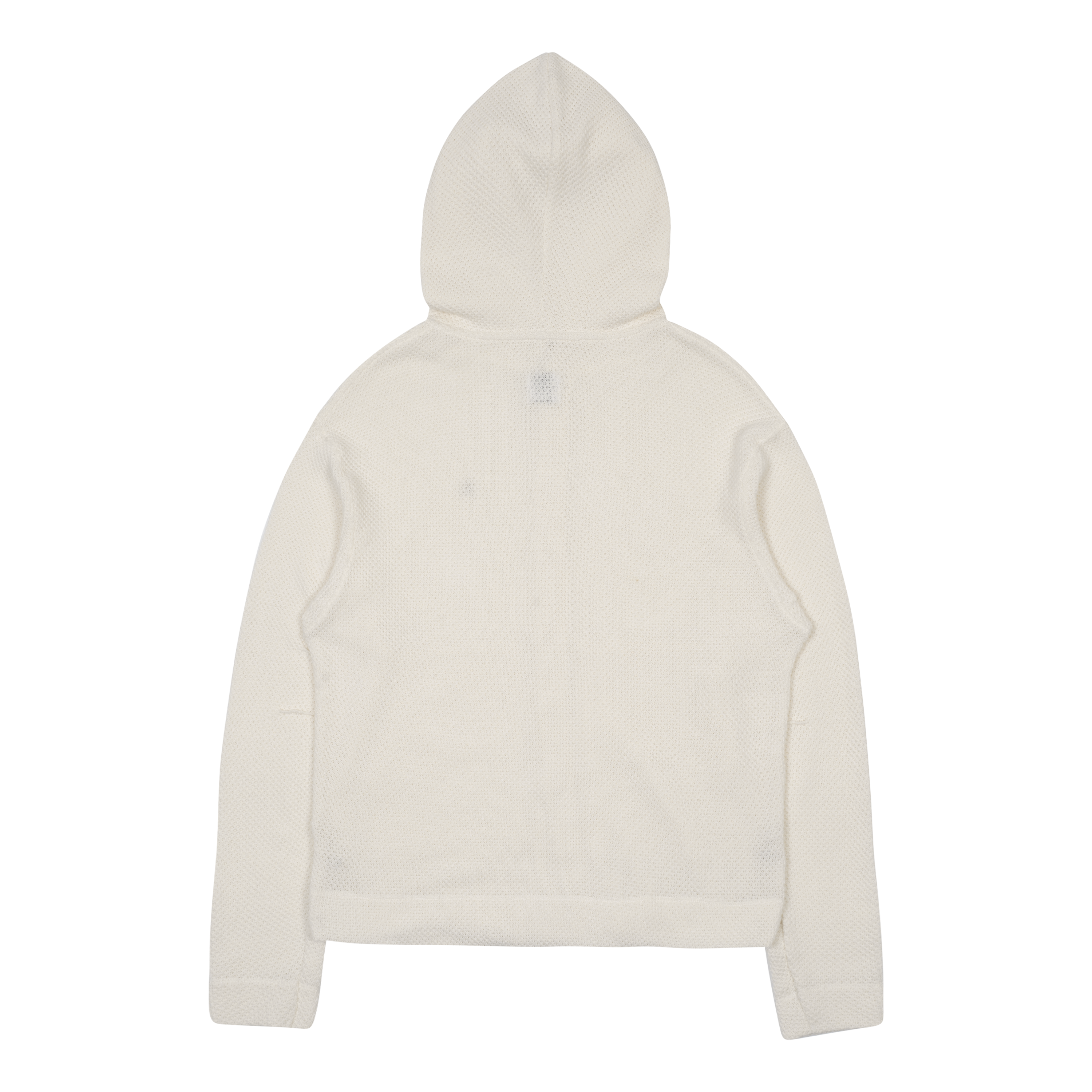 TCM waffle hooded crop jacket (ivory)