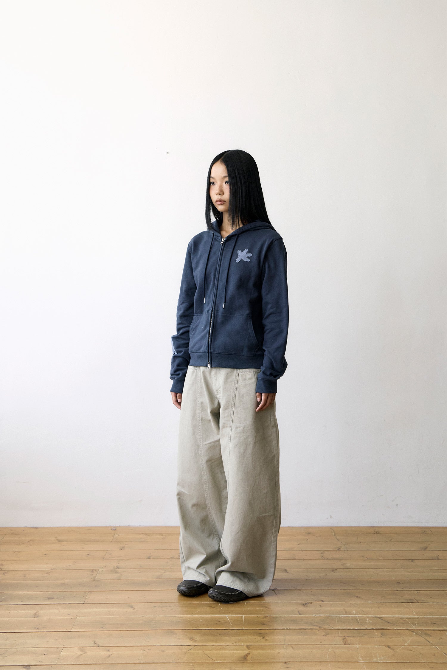 TCM stitch cargo pants (beige grey)