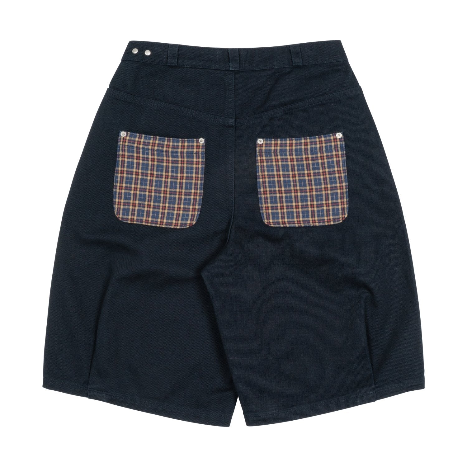 TCM check pocket half pants (navy)