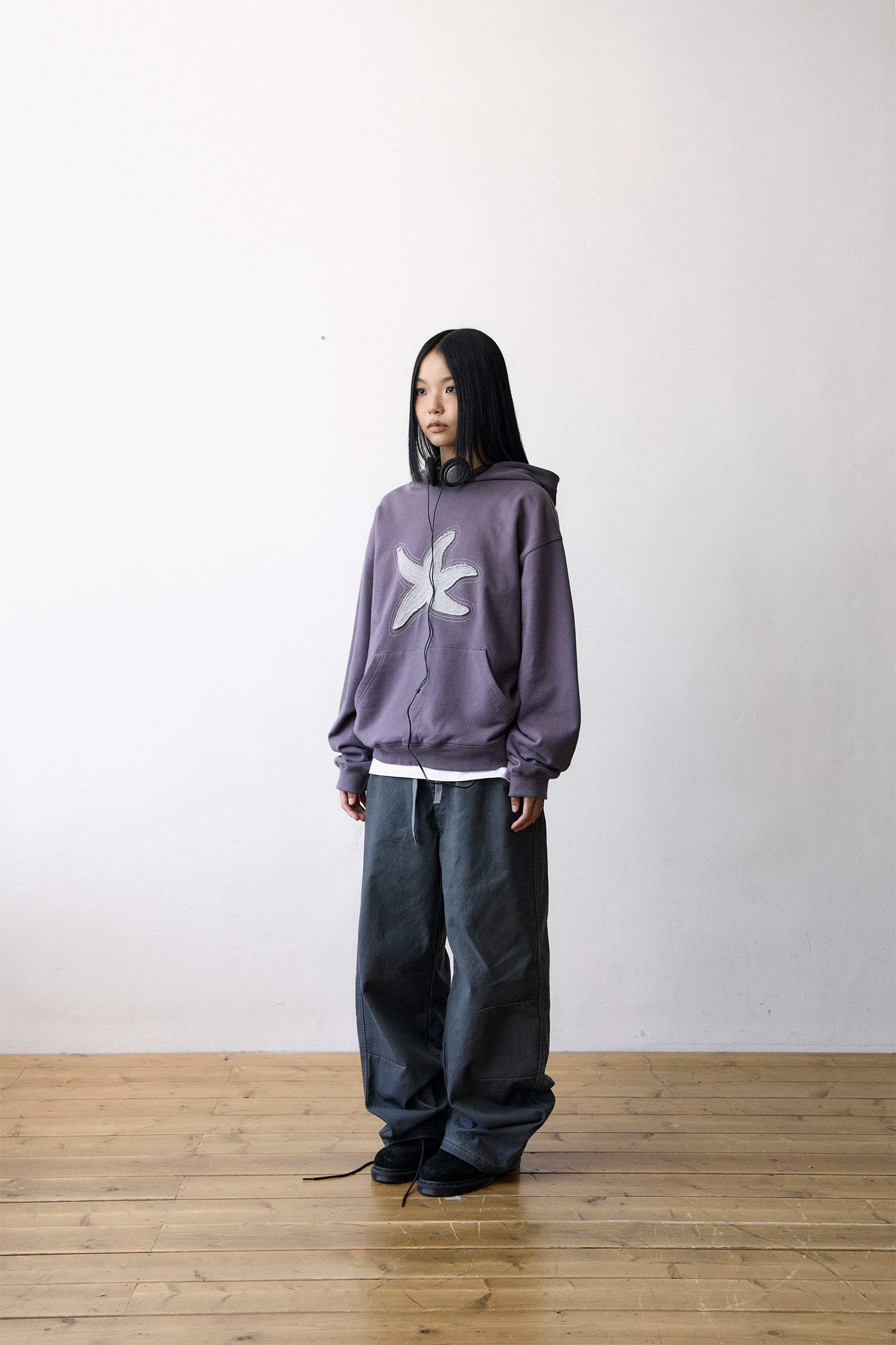 TCM trunk layered pants (charcoal)