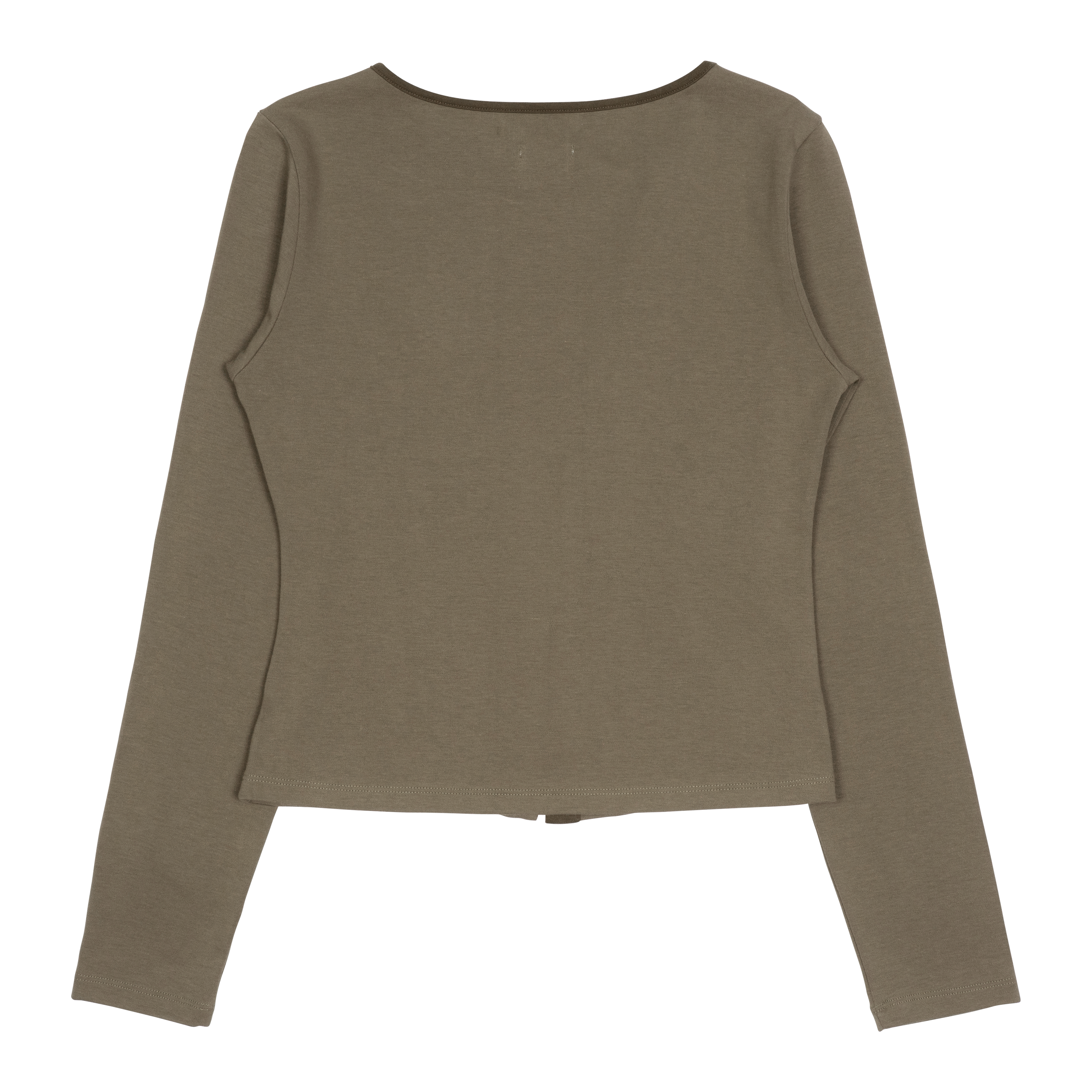 TCM twist button long sleeve (brown)
