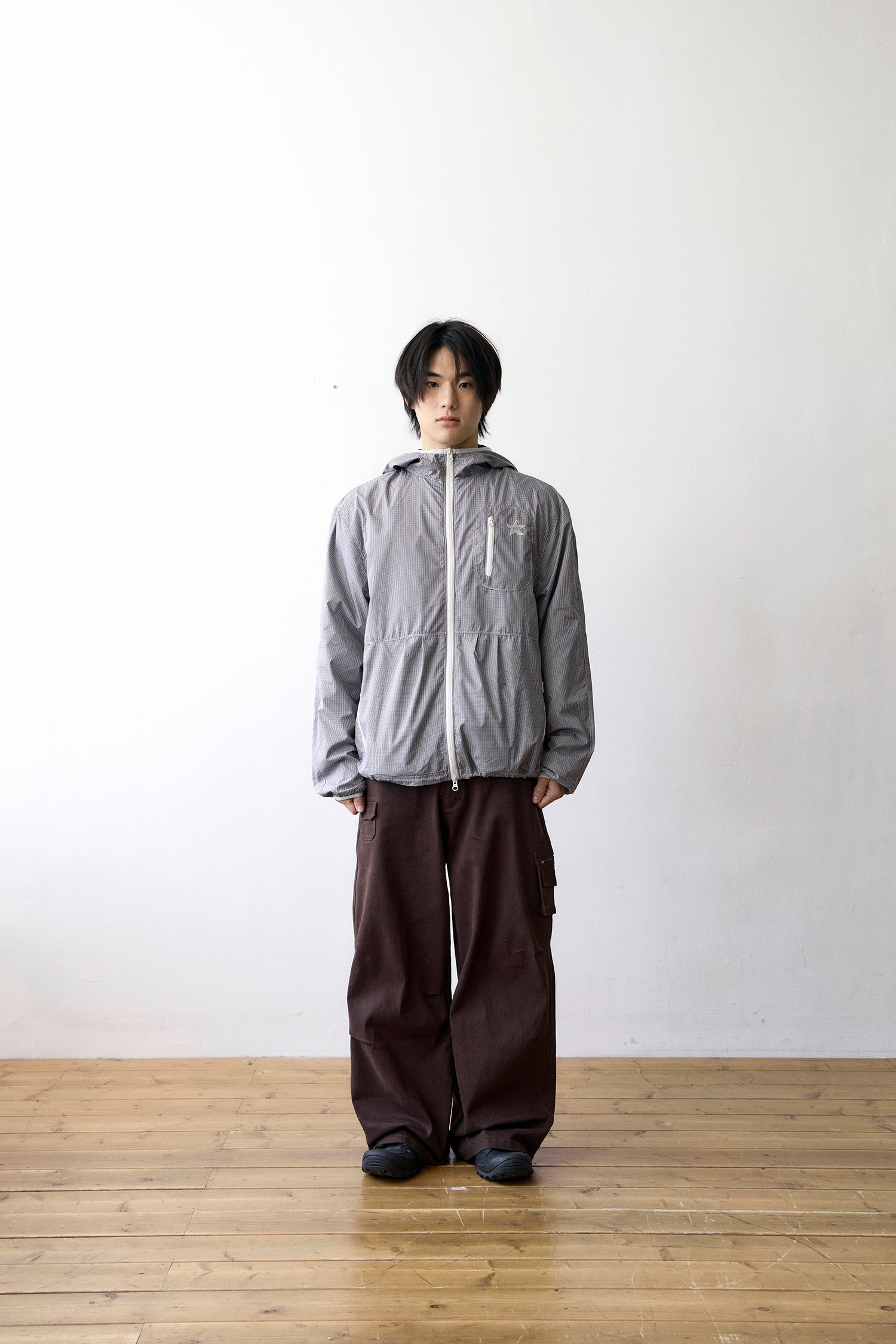 TCM starfish mini check windstopper (navy)