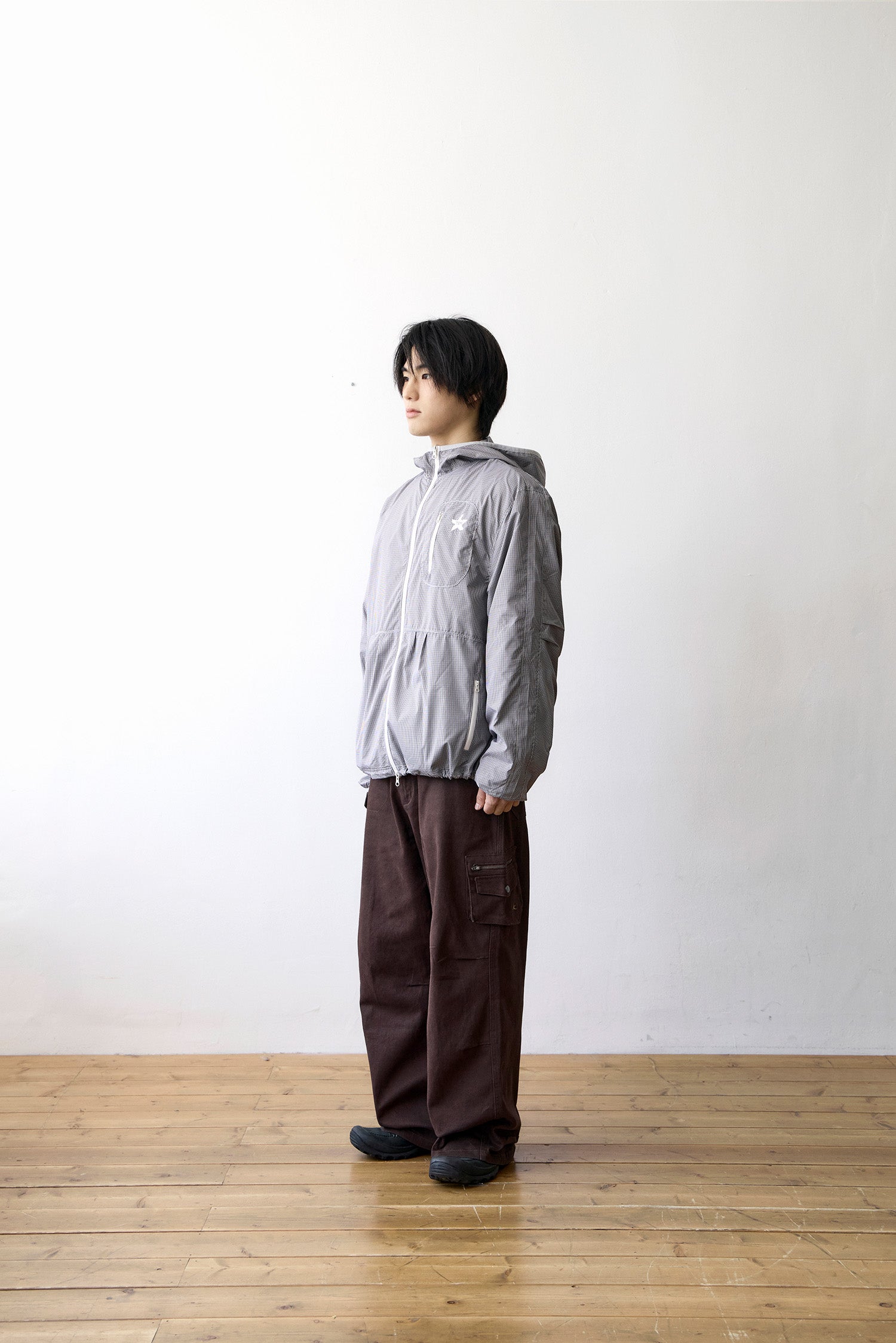 TCM starfish mini check windstopper (navy)