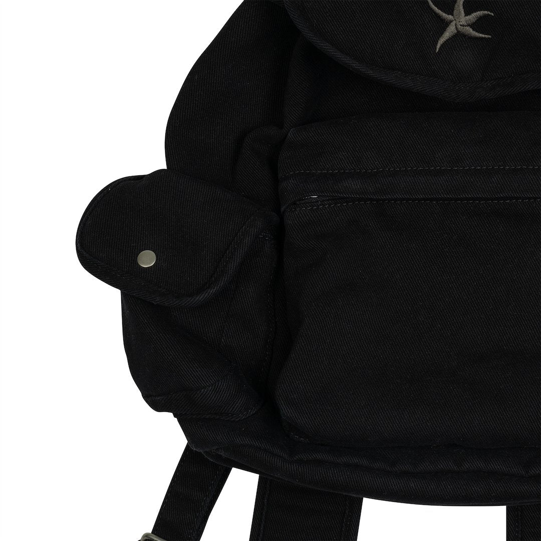 TCM starfish denim backpack (black)