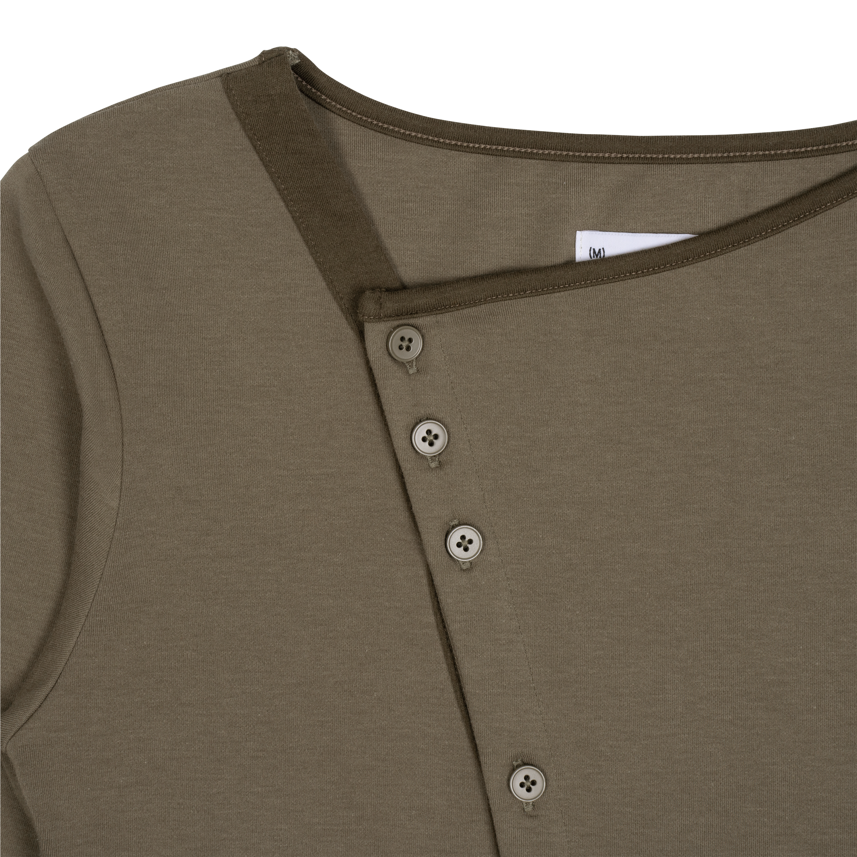TCM twist button long sleeve (brown)