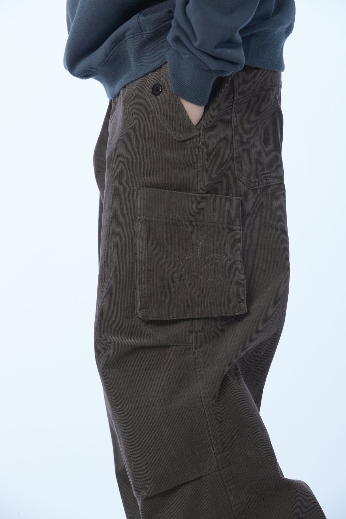 TCM corduroy cargo pants (vintage brown)