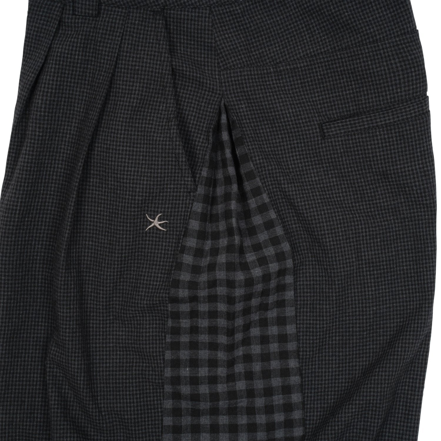 TCM starfish check pants (charcoal)