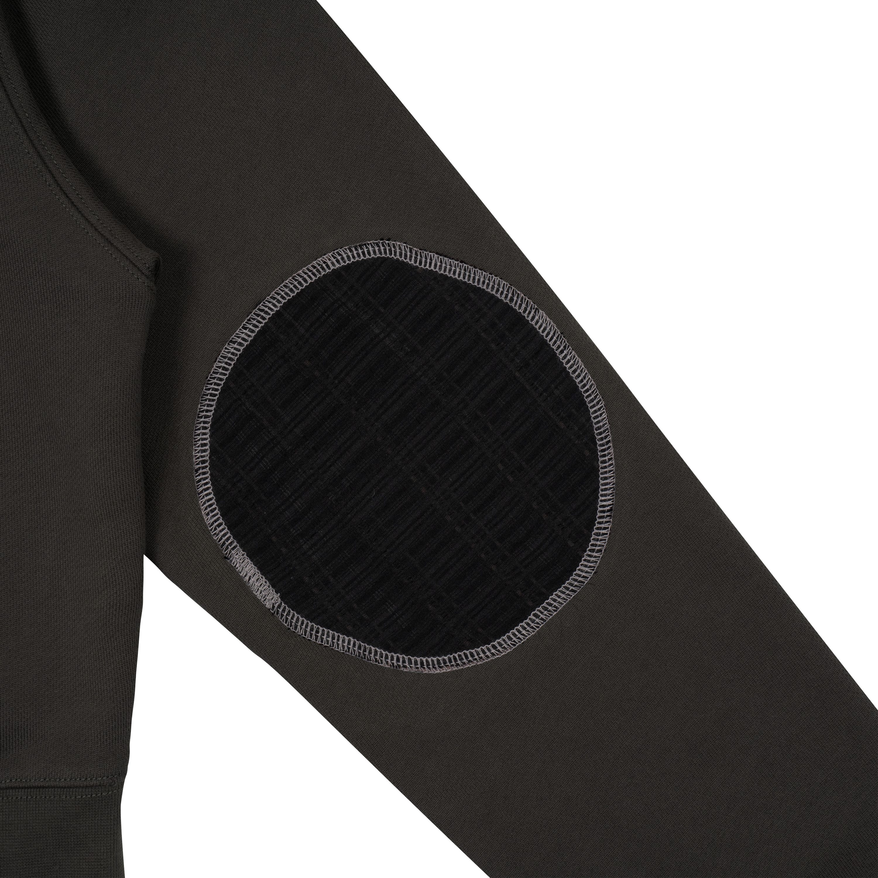 TCM vintage button hooded zip-up (charcoal)