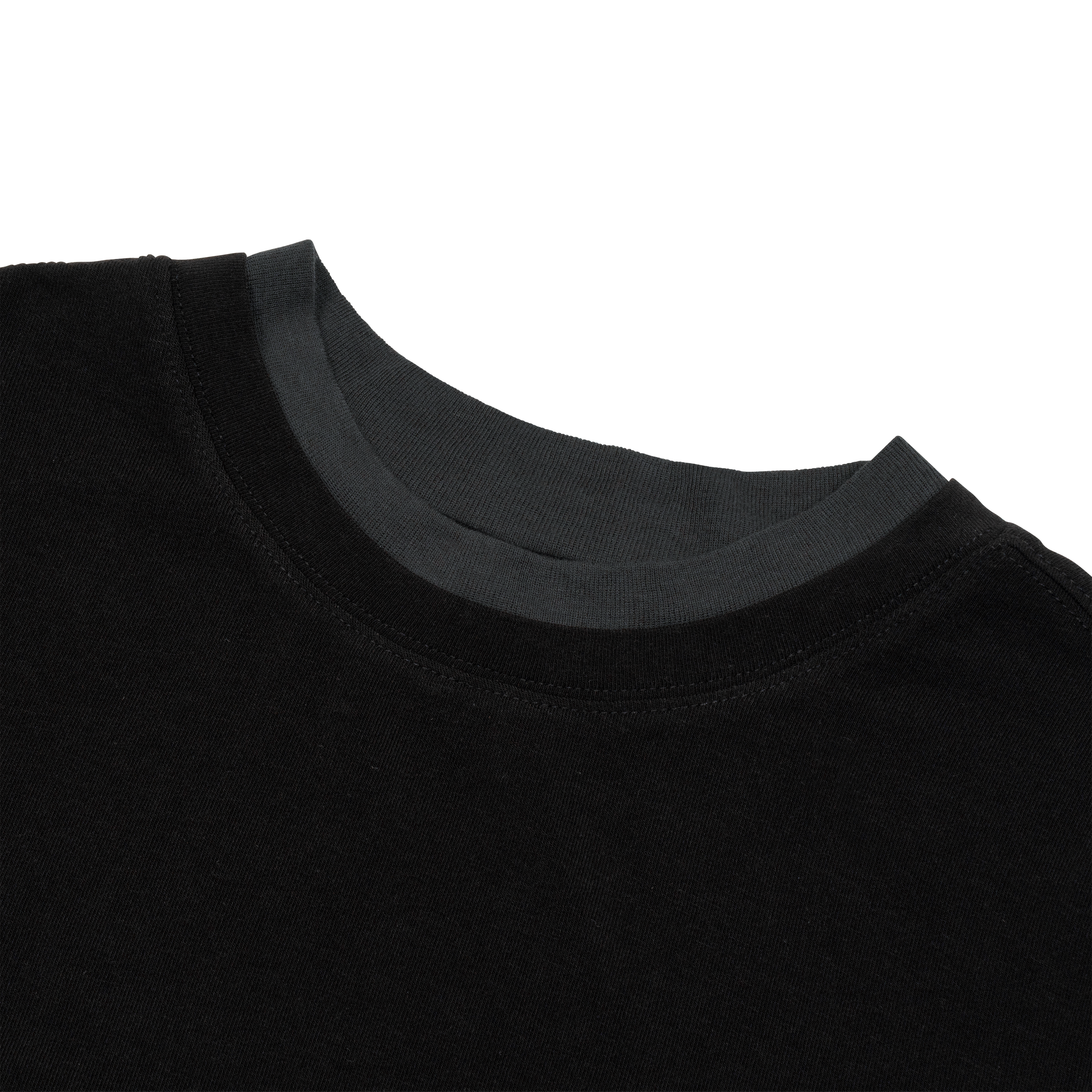 TCM layered button long sleeve (black)