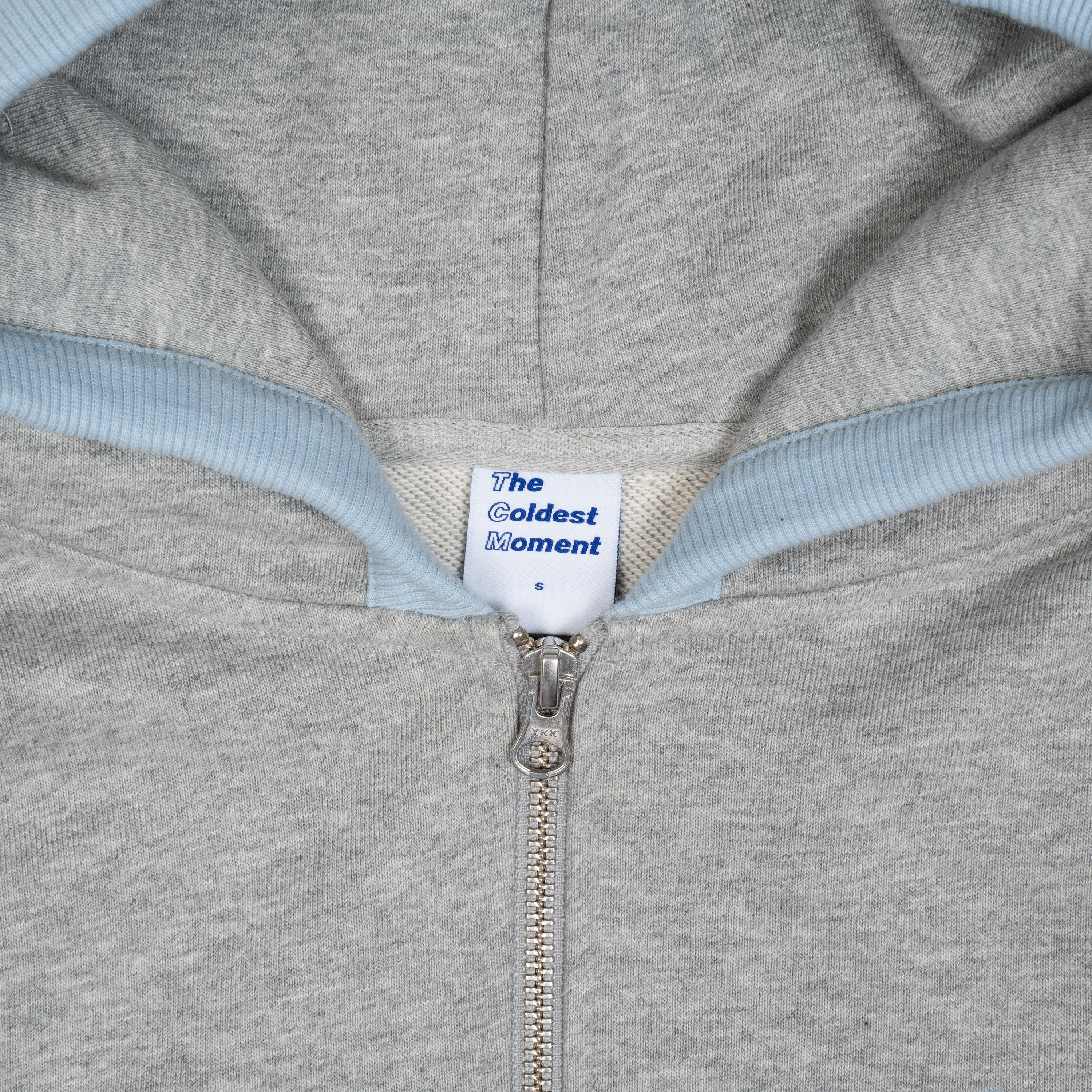 TCM line hooded zip-up (sky blue)