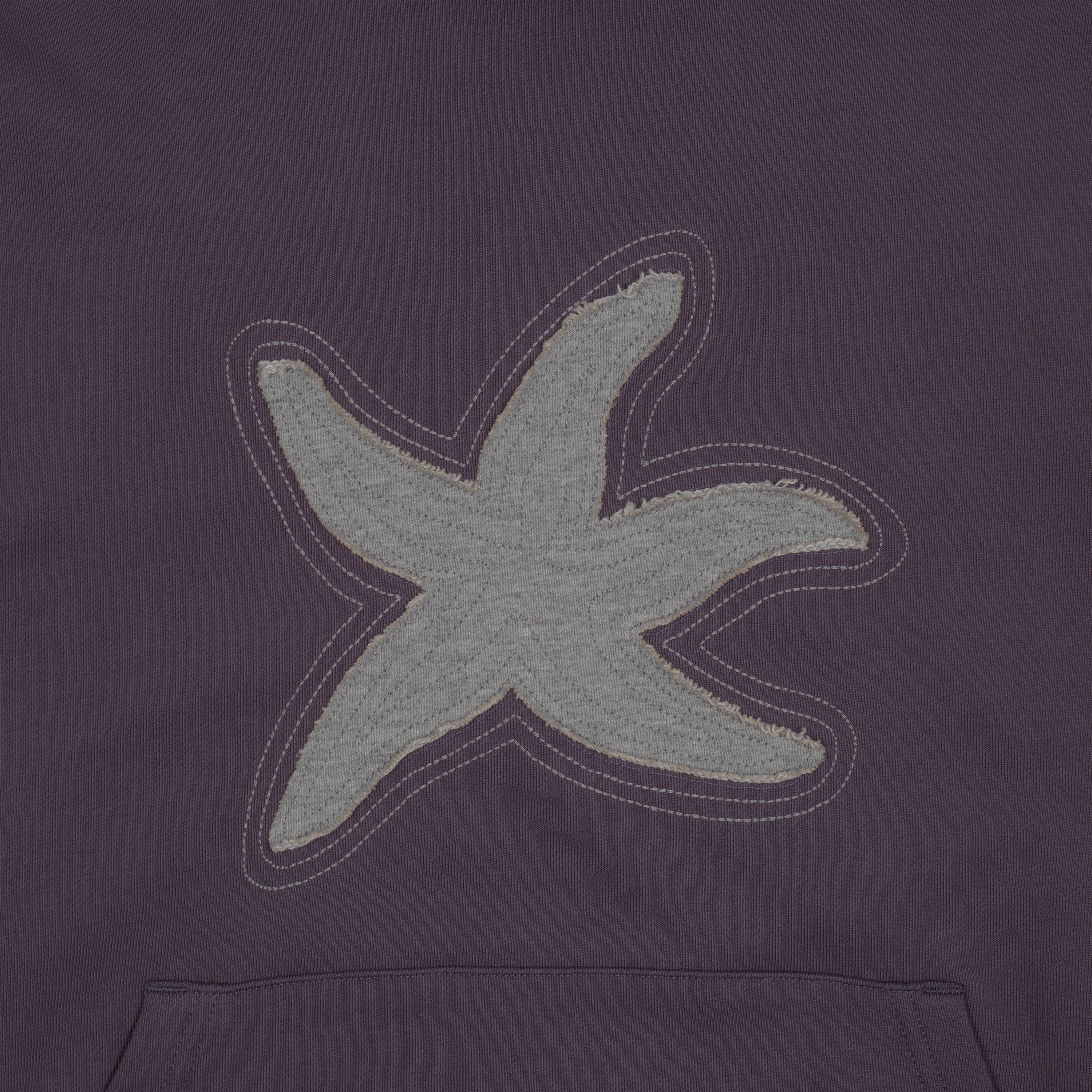 TCM starfish contour hoodie (purple)