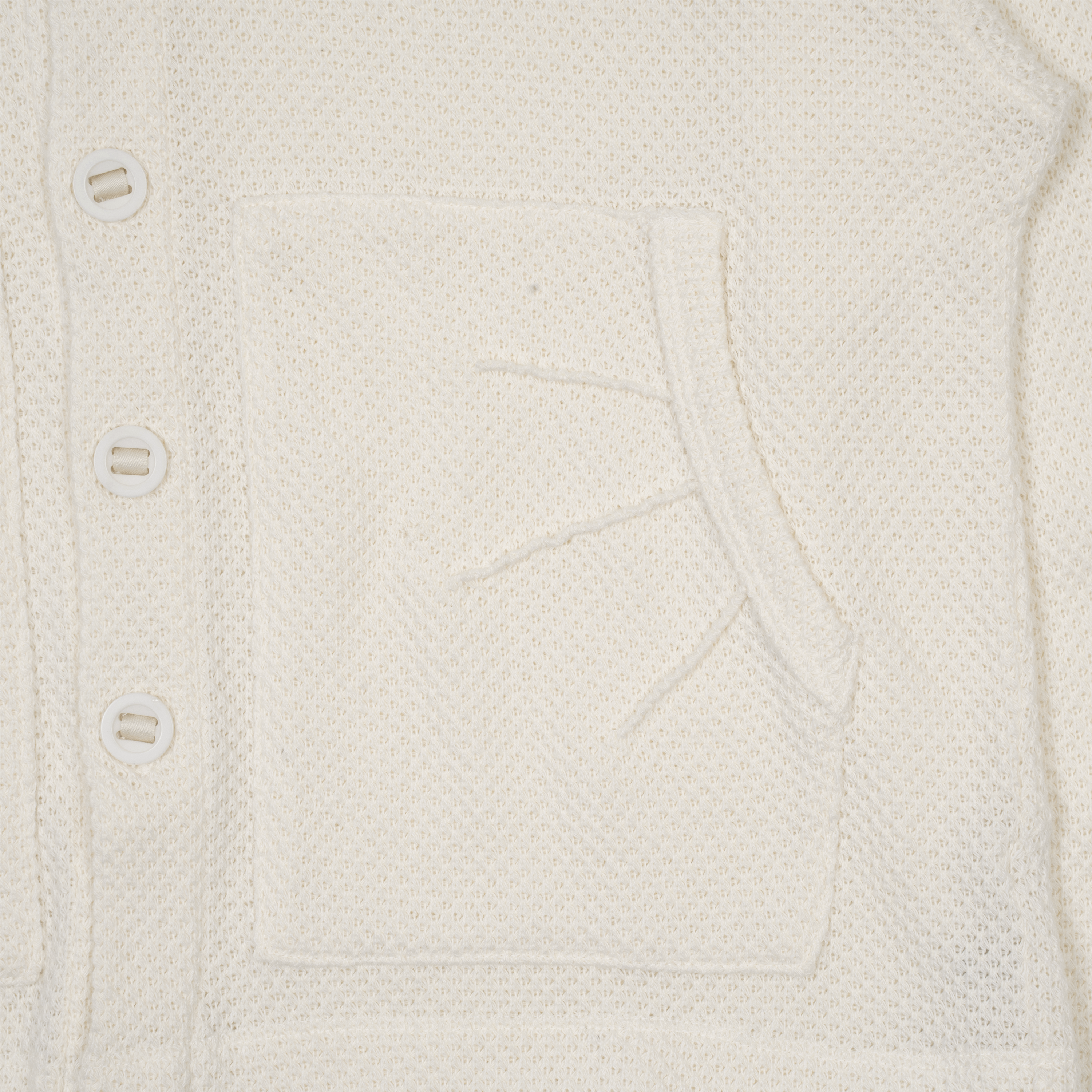TCM waffle hooded crop jacket (ivory)