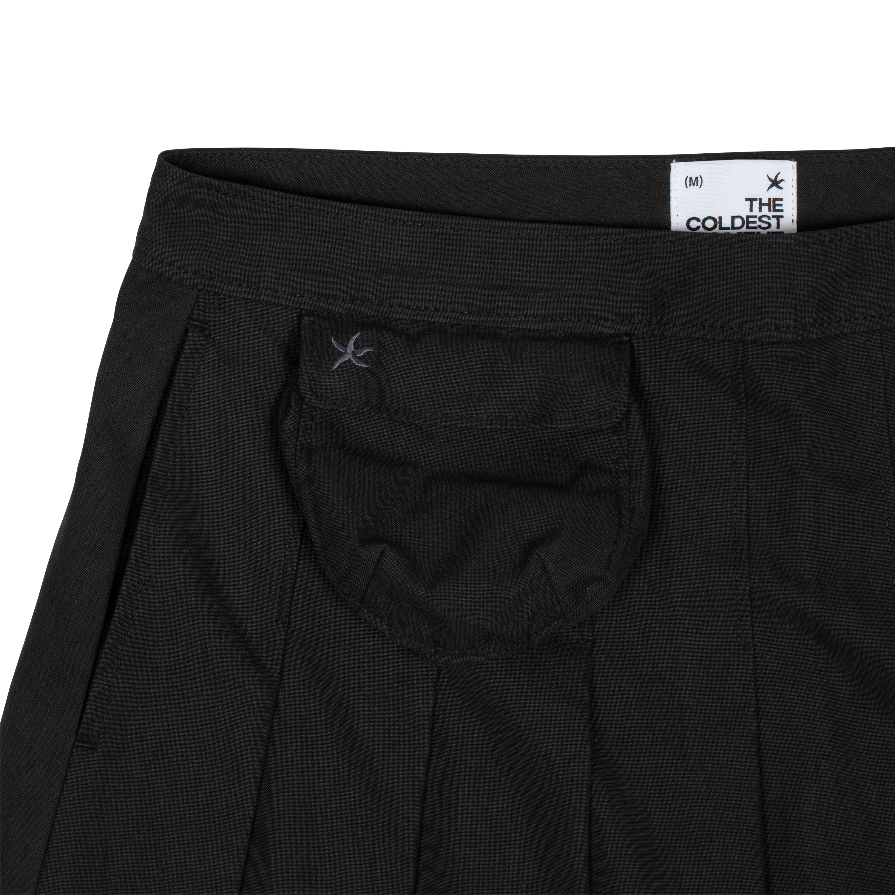 TCM skirt layered pants (black)