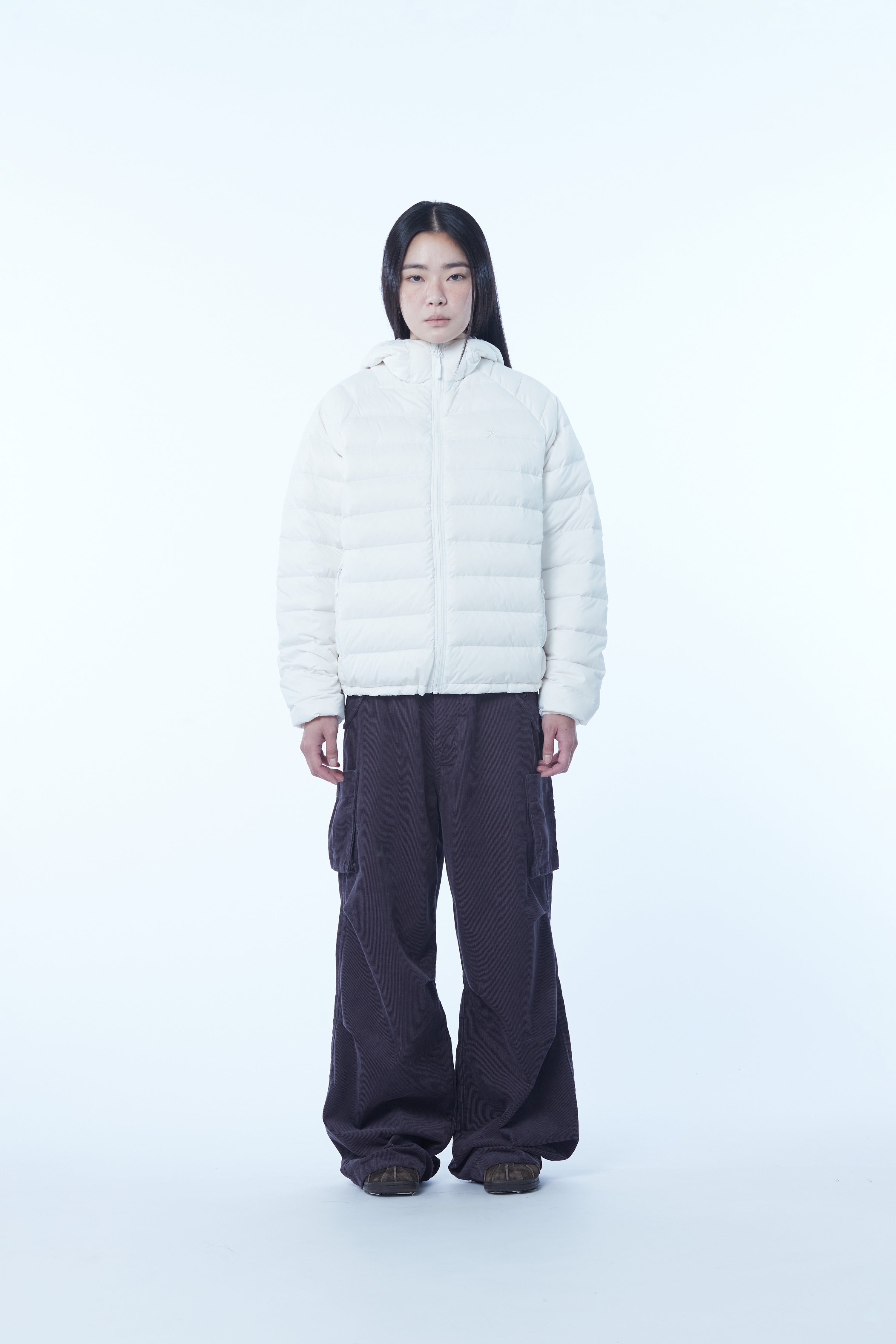 TCM corduroy cargo pants (dark purple)