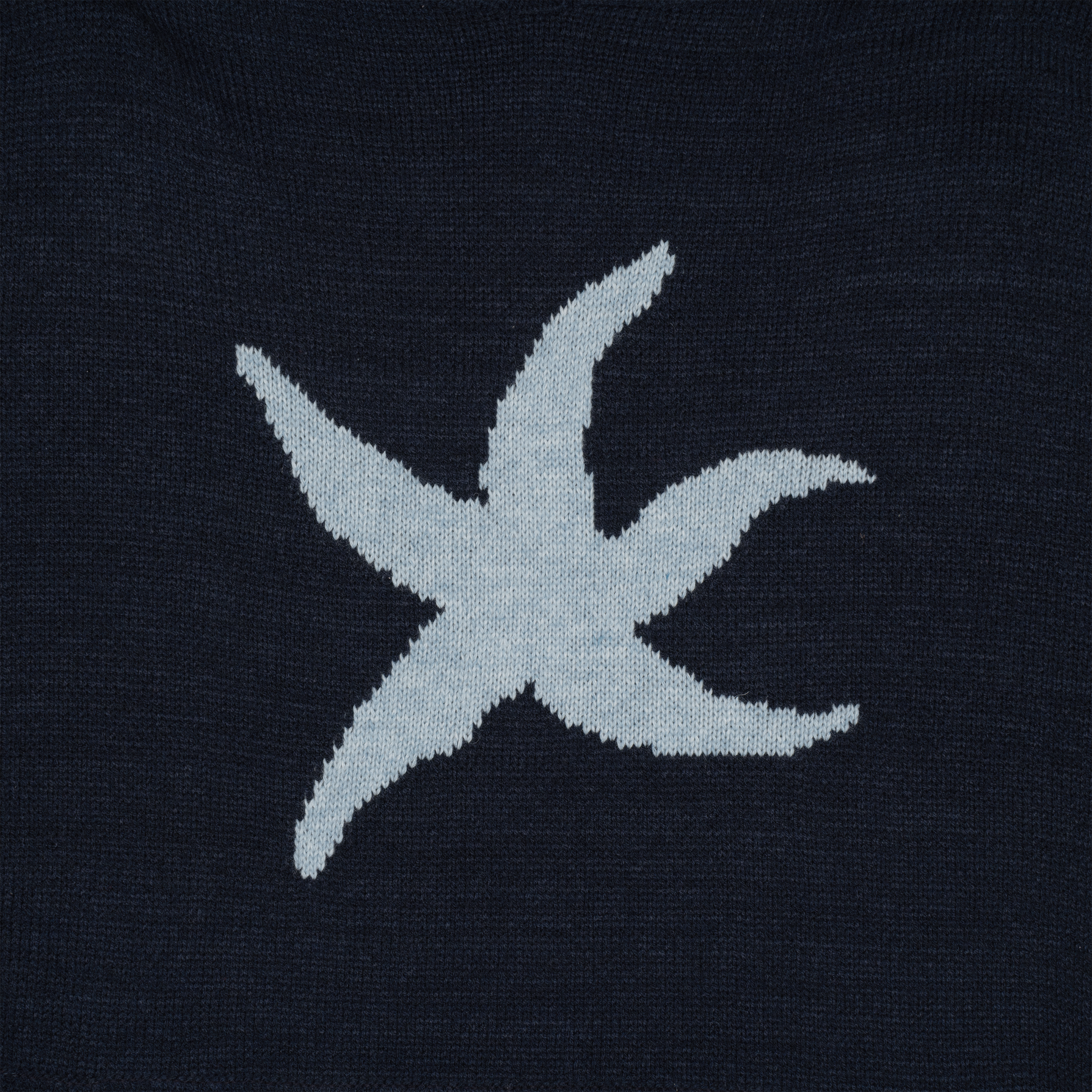 TCM starfish logo knit hoodie (navy)