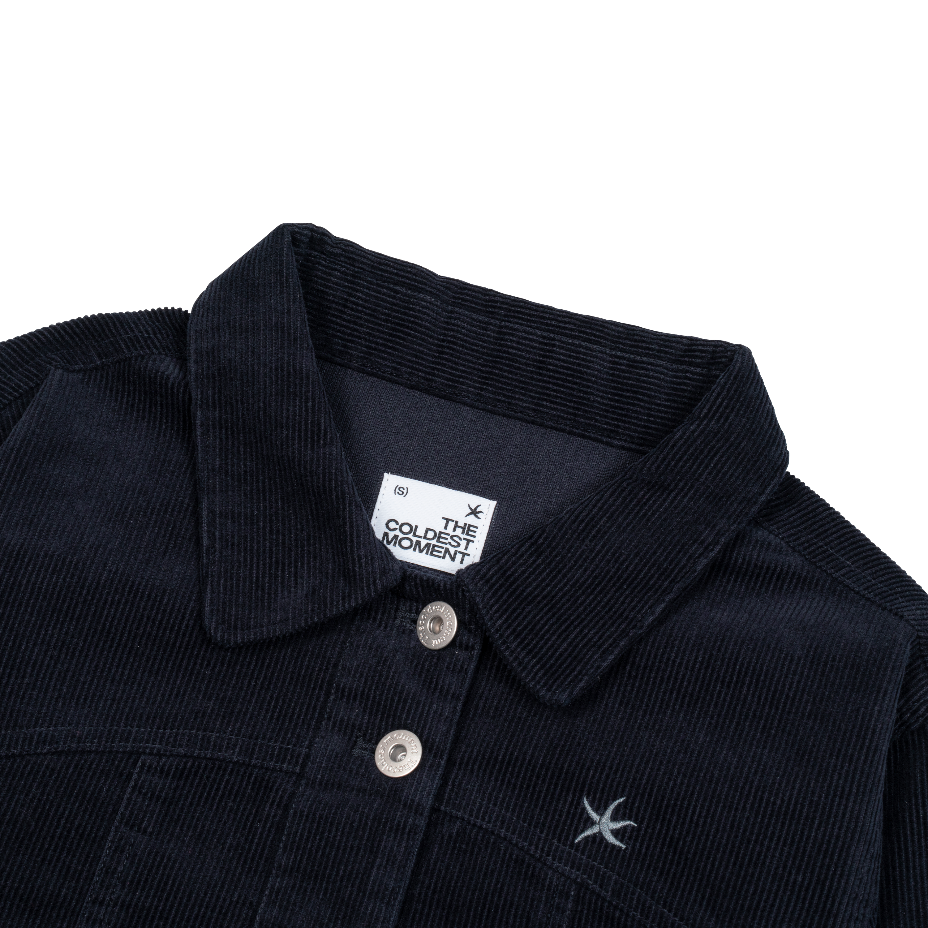 (w) TCM mini logo work jacket (navy)